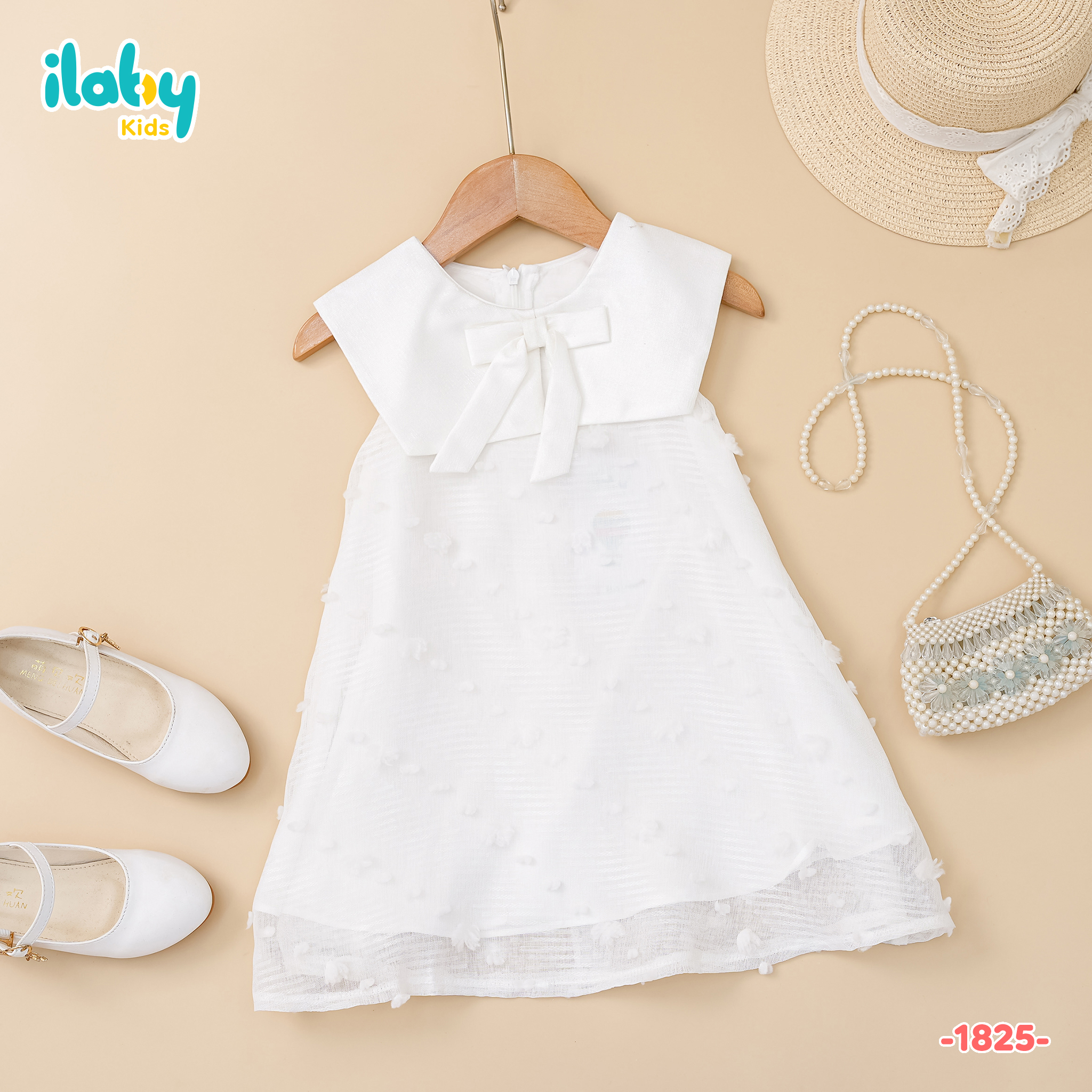 Váy sát nách phối lá cổ vuông_thumbnail_0