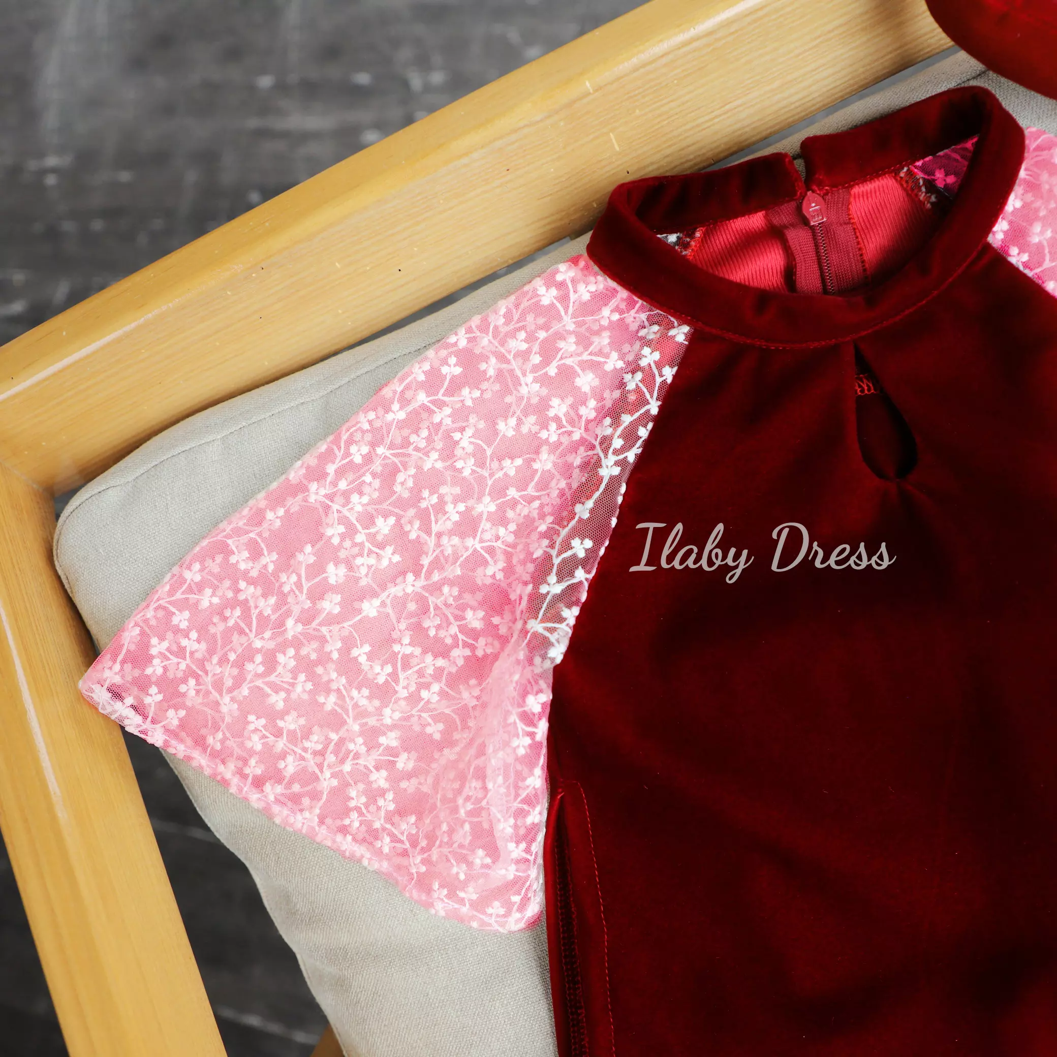 Áo dài nhung phối ren_thumbnail_6