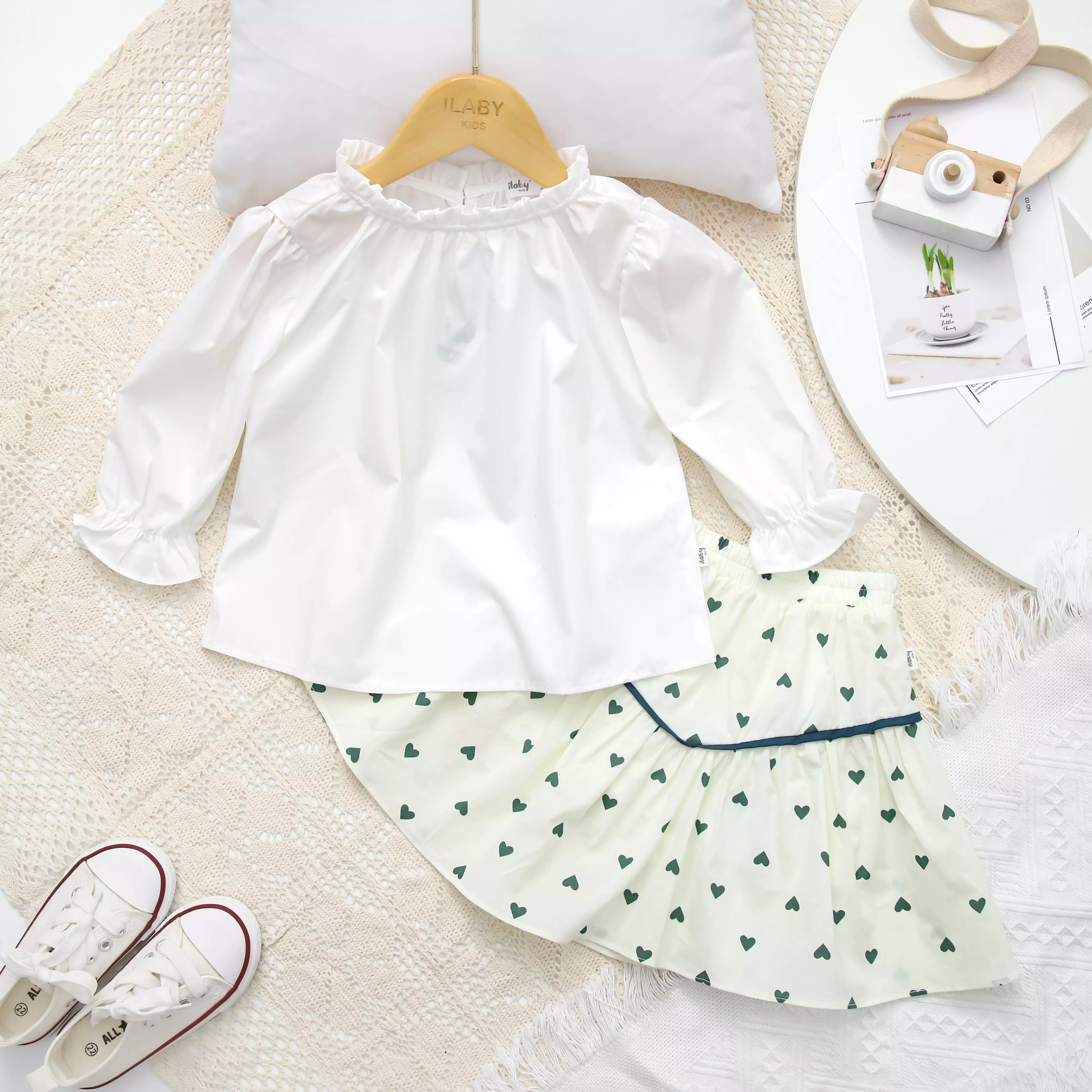 Chân váy tim xanh phối V_thumbnail_0