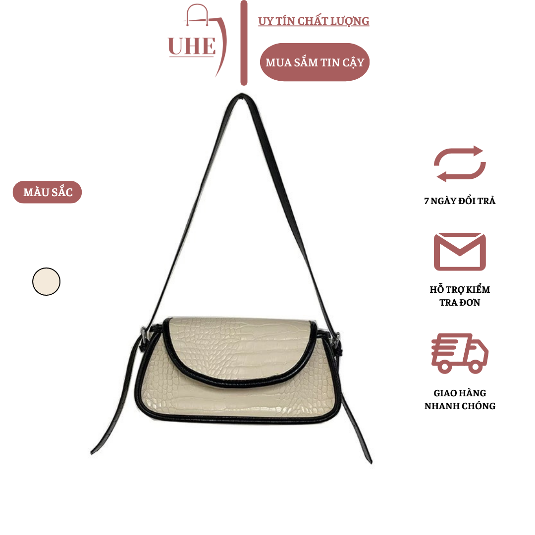 Túi đeo chéo, túi quay xách hình vuông ngang đi tiệc mới nhất dành cho nữ 2023 UHE_030