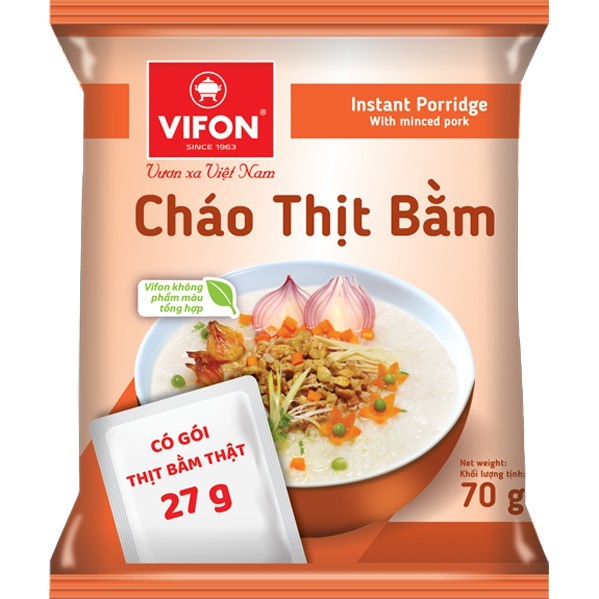 Cháo gói ,cháo tươi