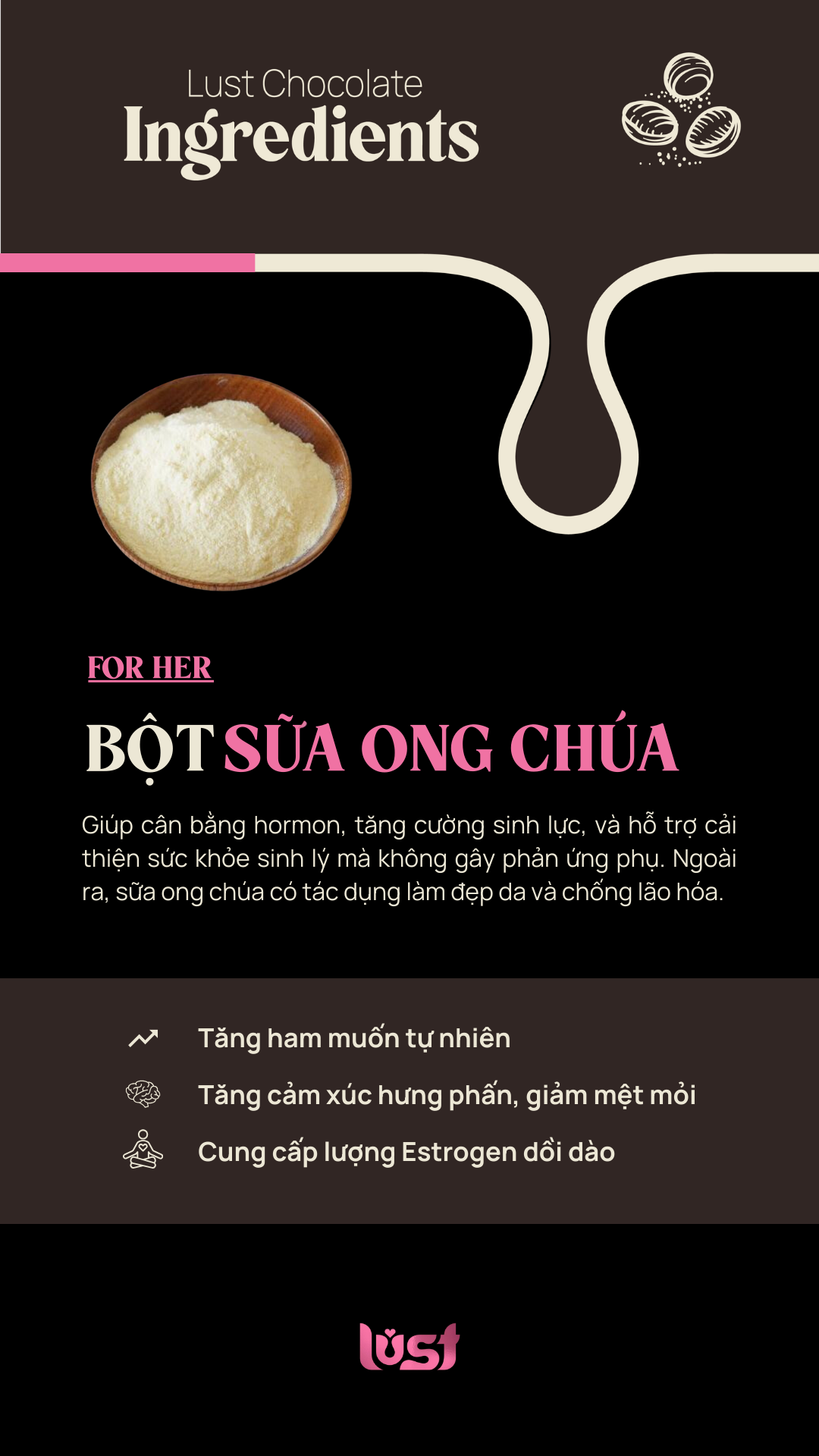 SỮA ONG CHÚA HỖ TRỢ CẢI THIỆN SINH LÝ NAM GIỚI