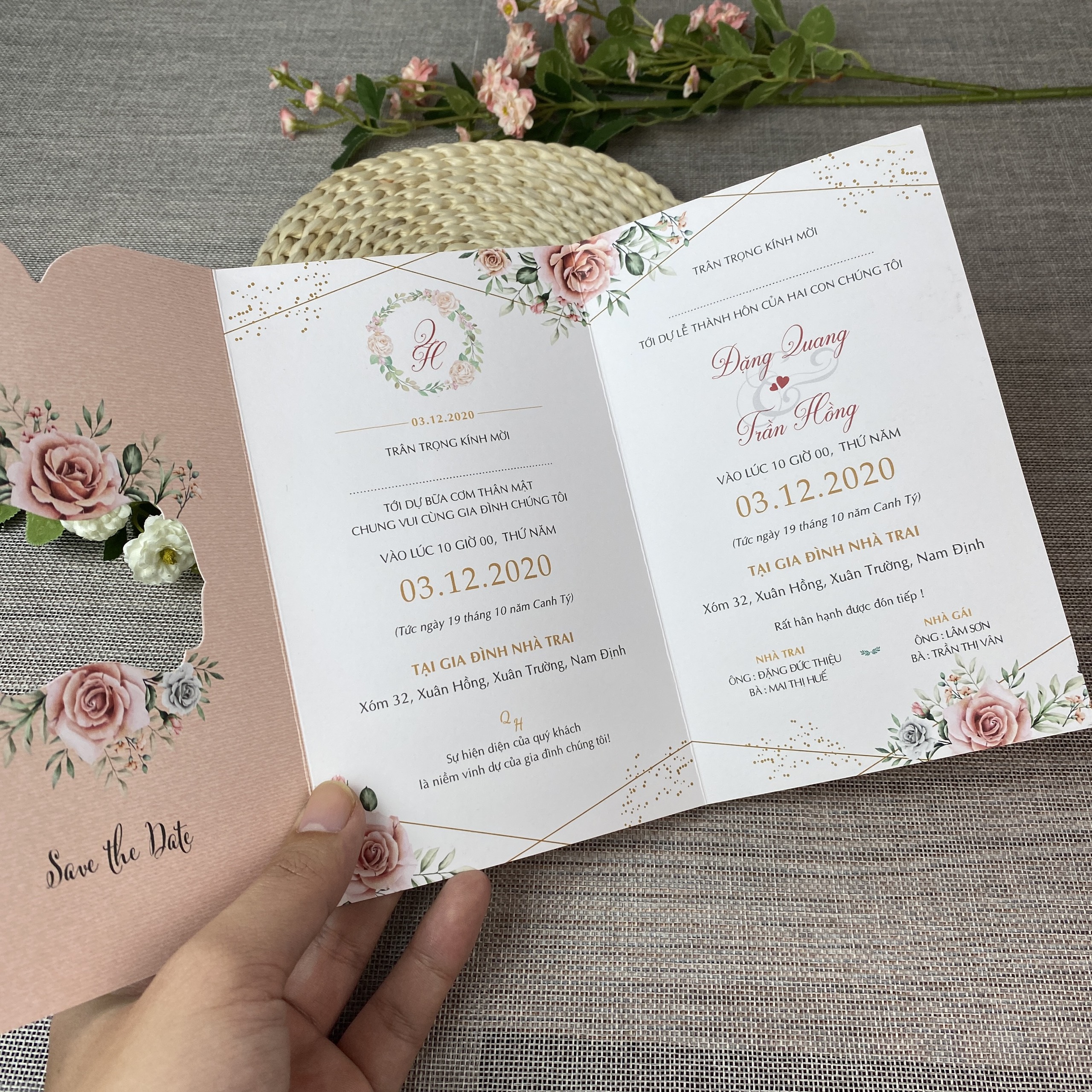 Thiệp gập classic - HD192