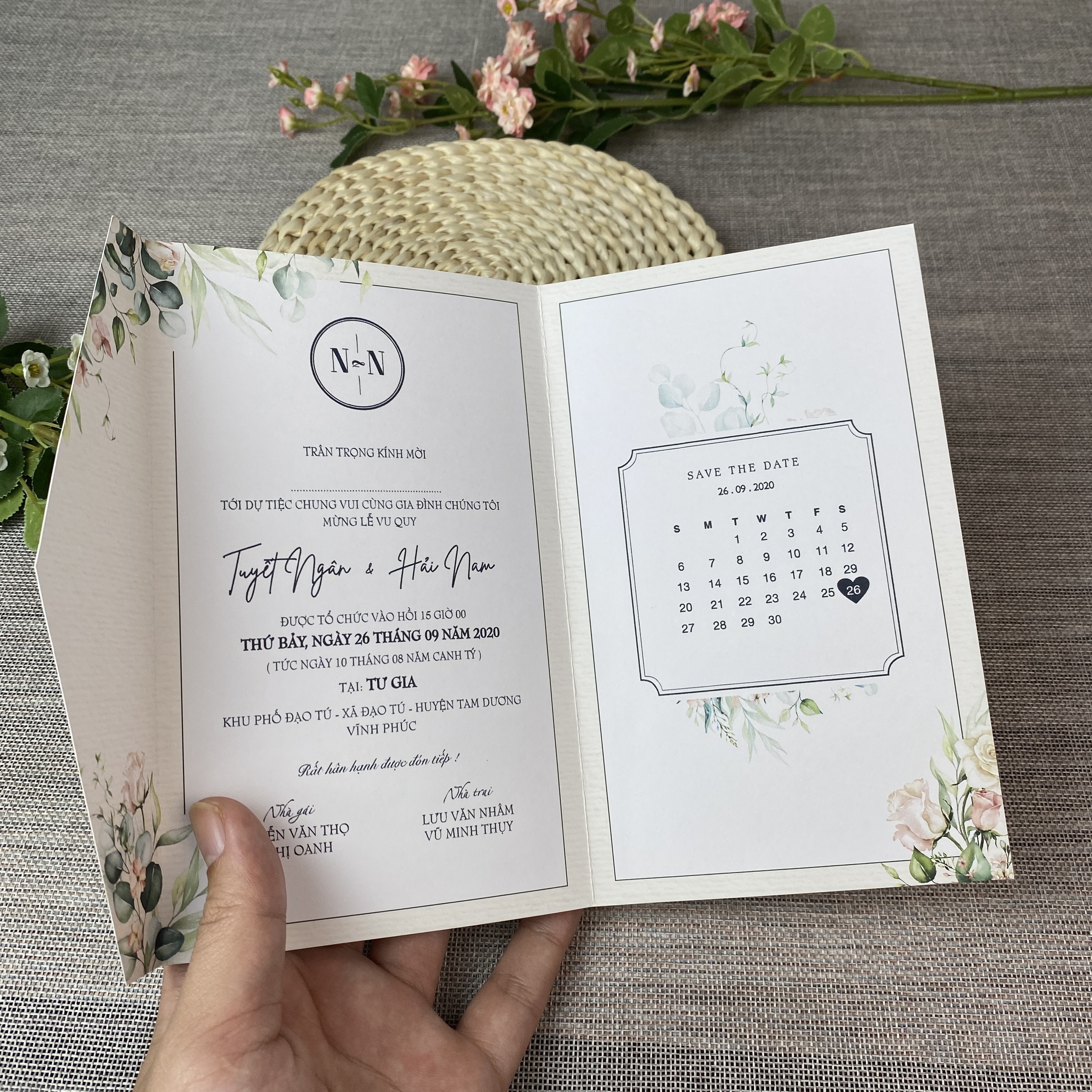 Thiệp gập classic - BB80