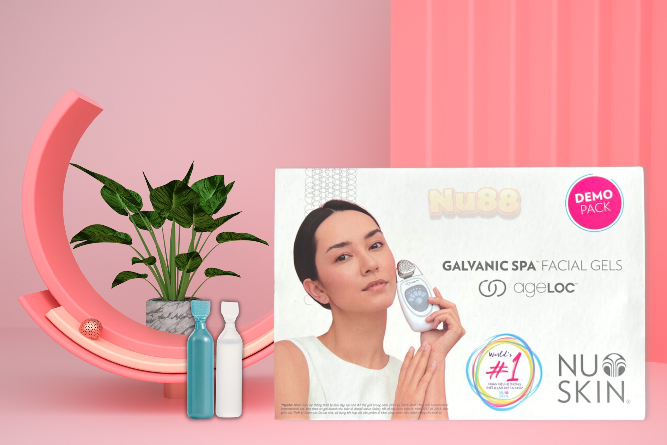 Lot De 2 Boîtes De Gels Galvanic Spa AgeLOC Nu Skin - Soin Visage Lisseur De Rides Neuf