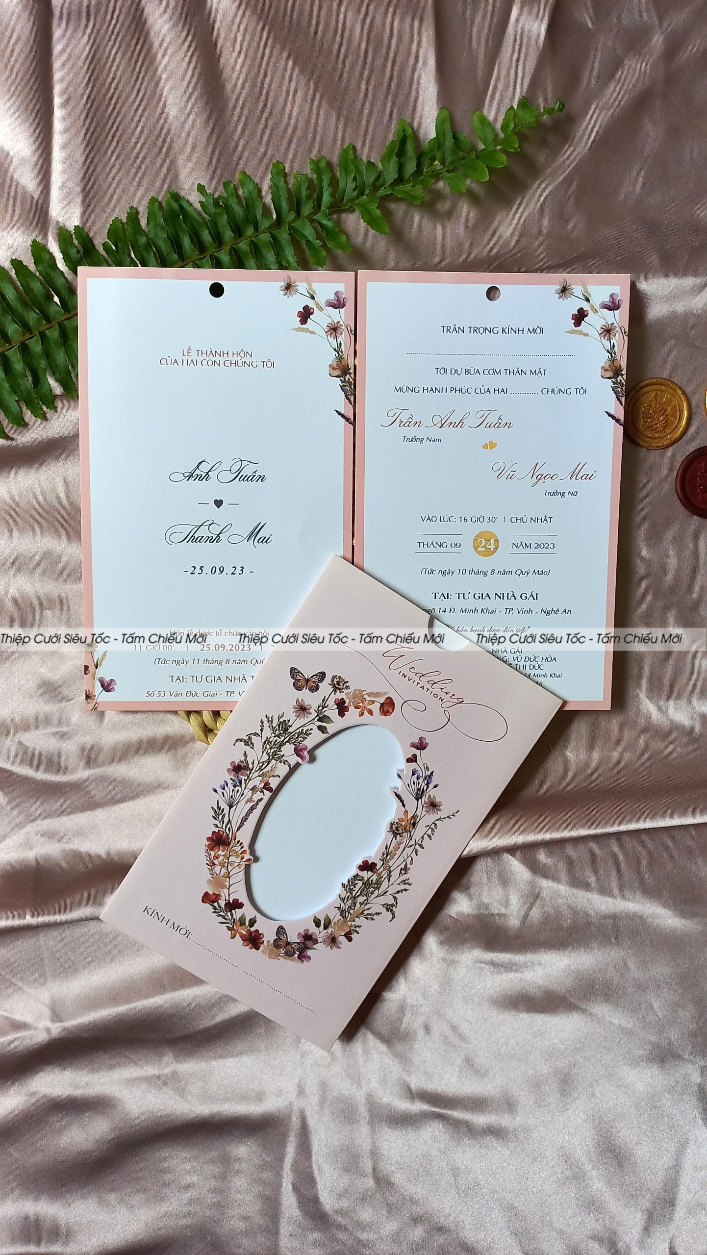 Thiệp phong bì rút DT302