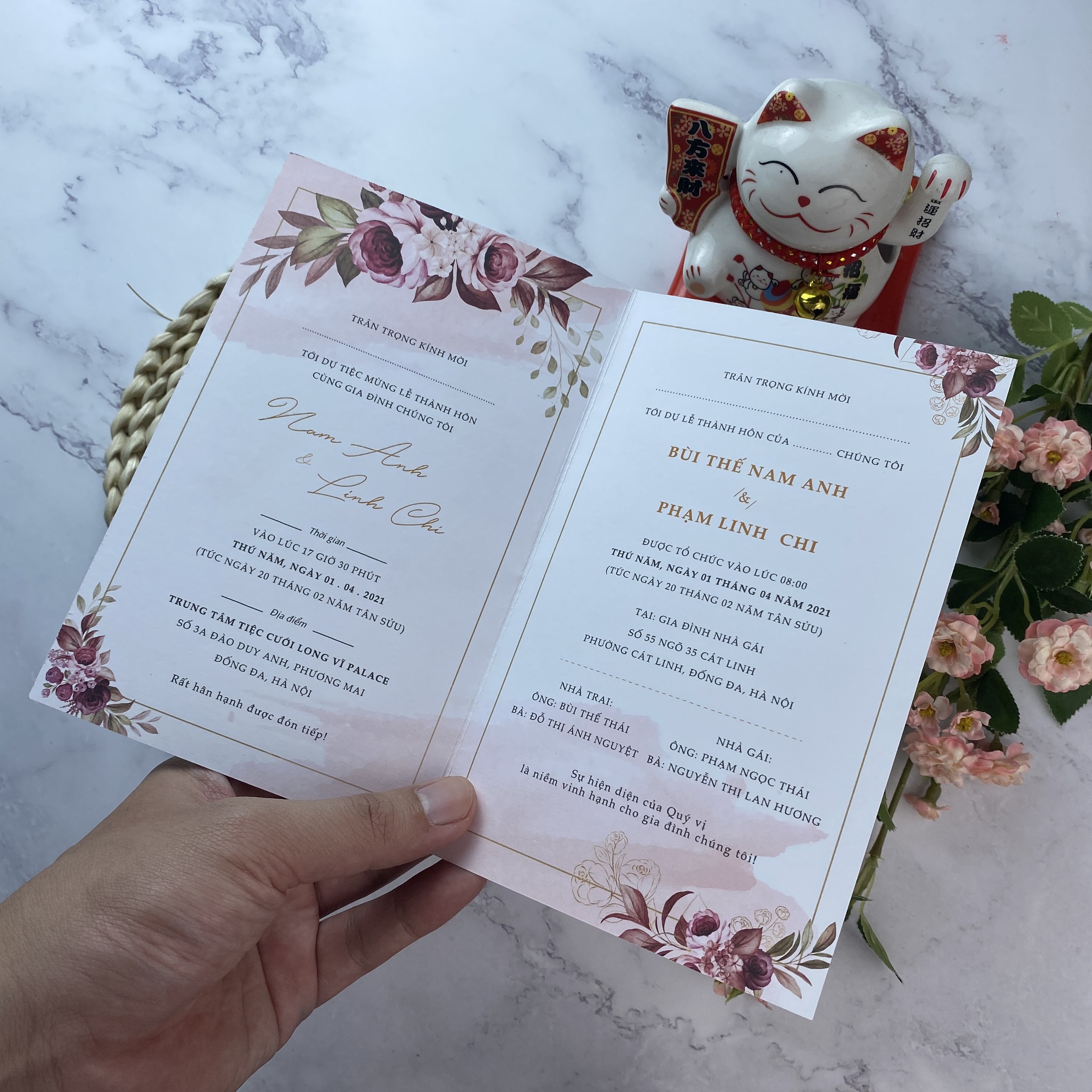 Thiệp gập classic - HD200