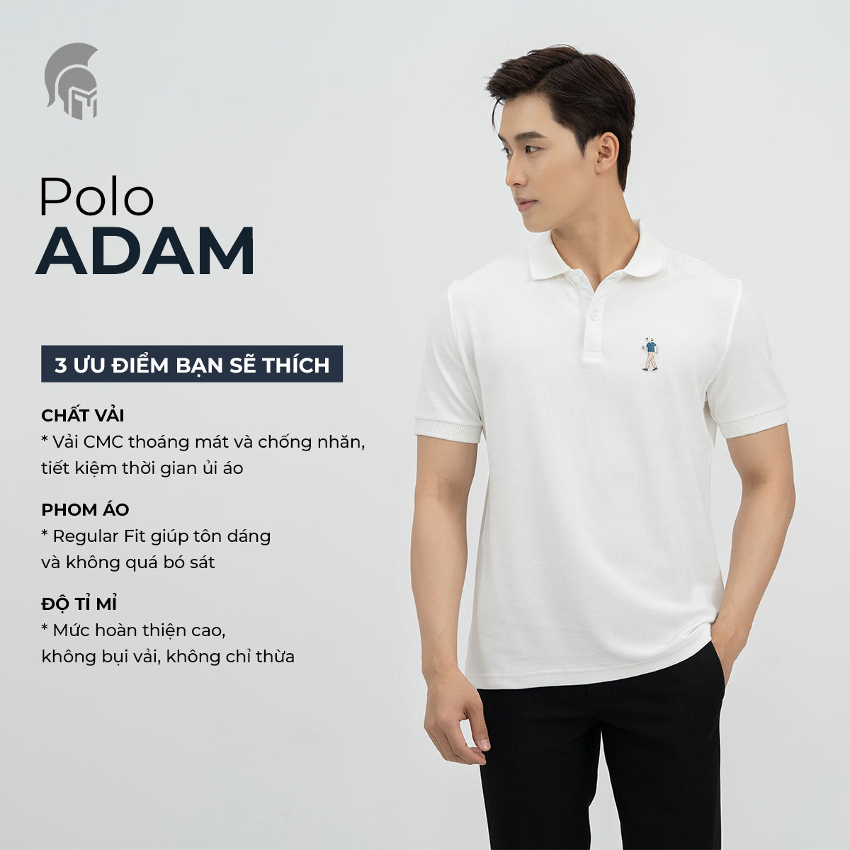 Áo Polo Nam Adam với thông tin chi tiết