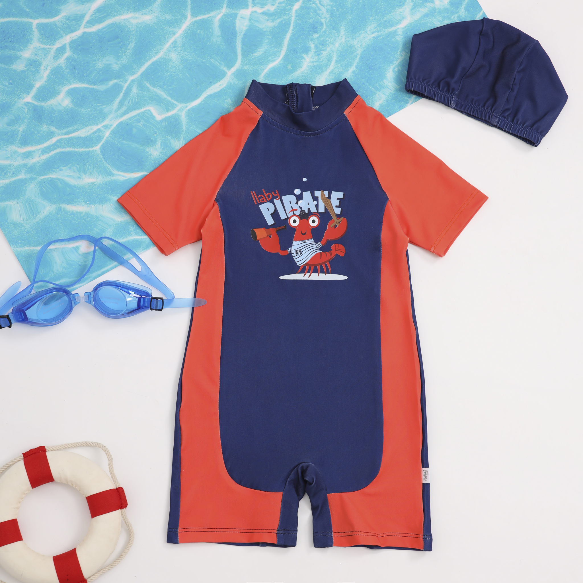 Bộ bơi cộc tay liền đùi phối màu in hình_thumbnail_8