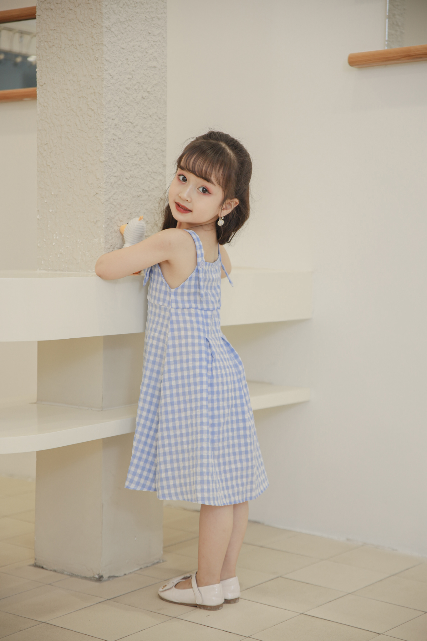 Váy kẻ hai dây nơ ngực_thumbnail_4