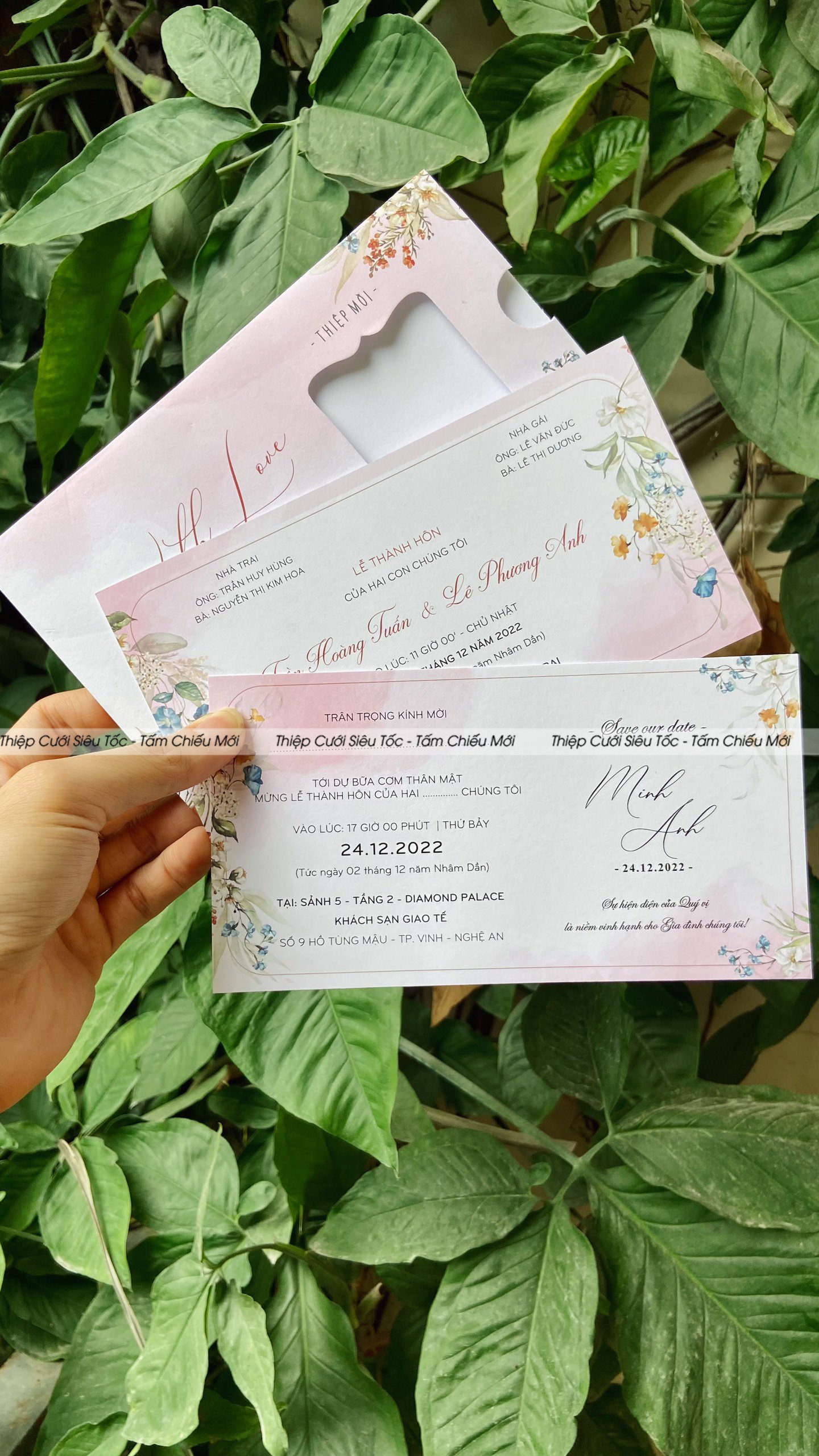 Thiệp phong bì rút classic TPF-16