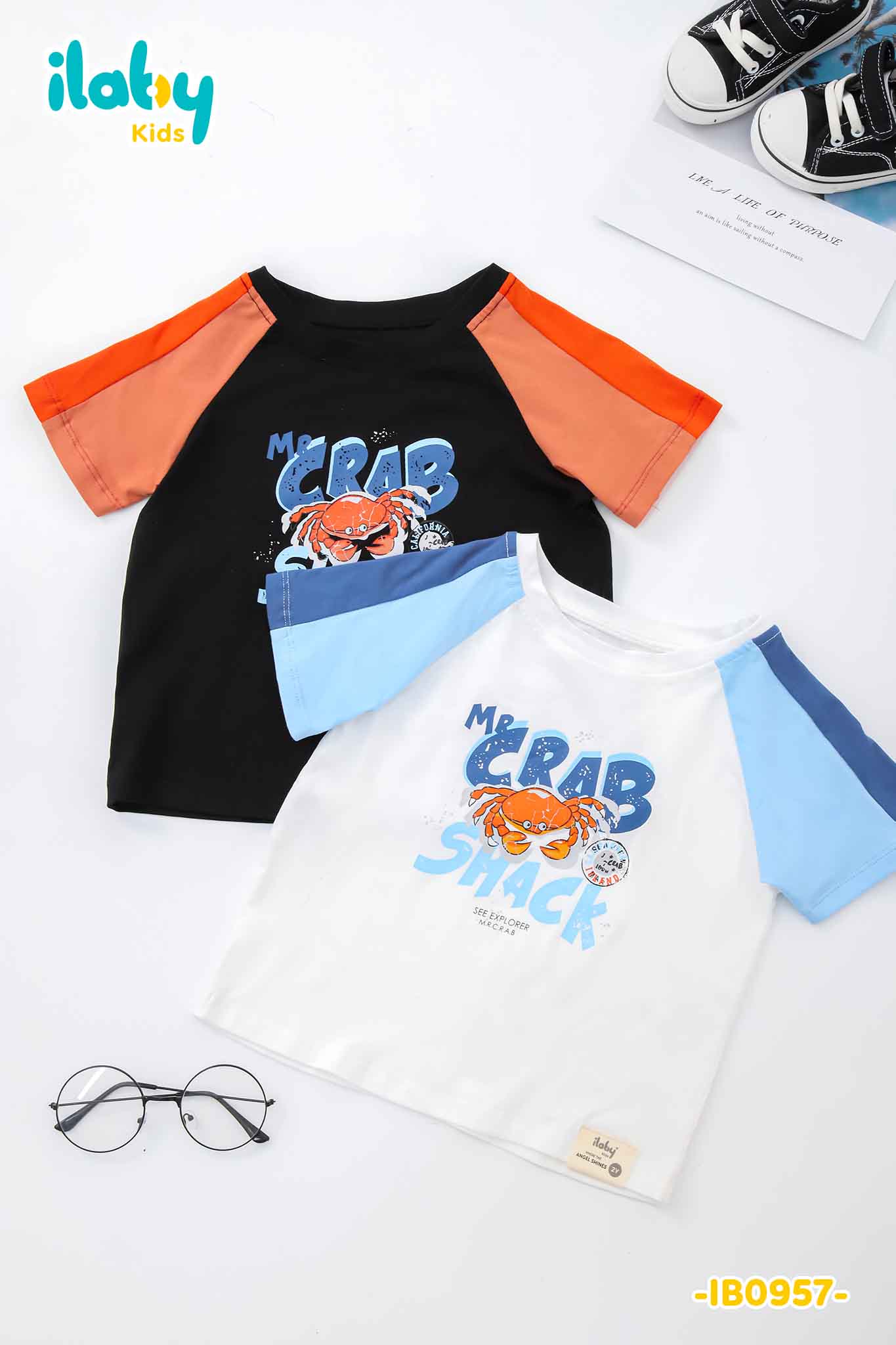 Áo thun phối tay raglan