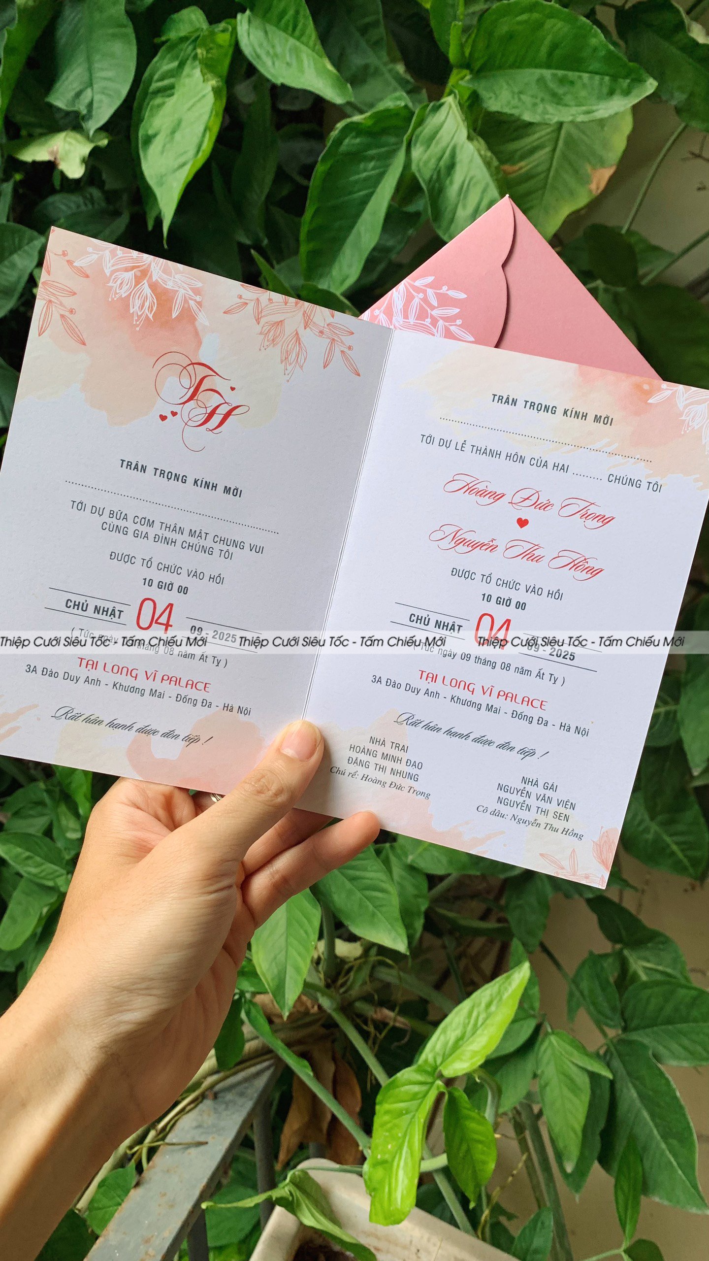 Thiệp gập classic HD285