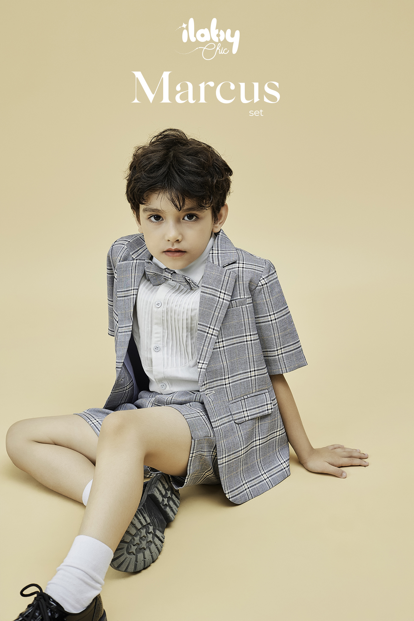 Set vest blazer cộc tay kèm nơ_thumbnail_0