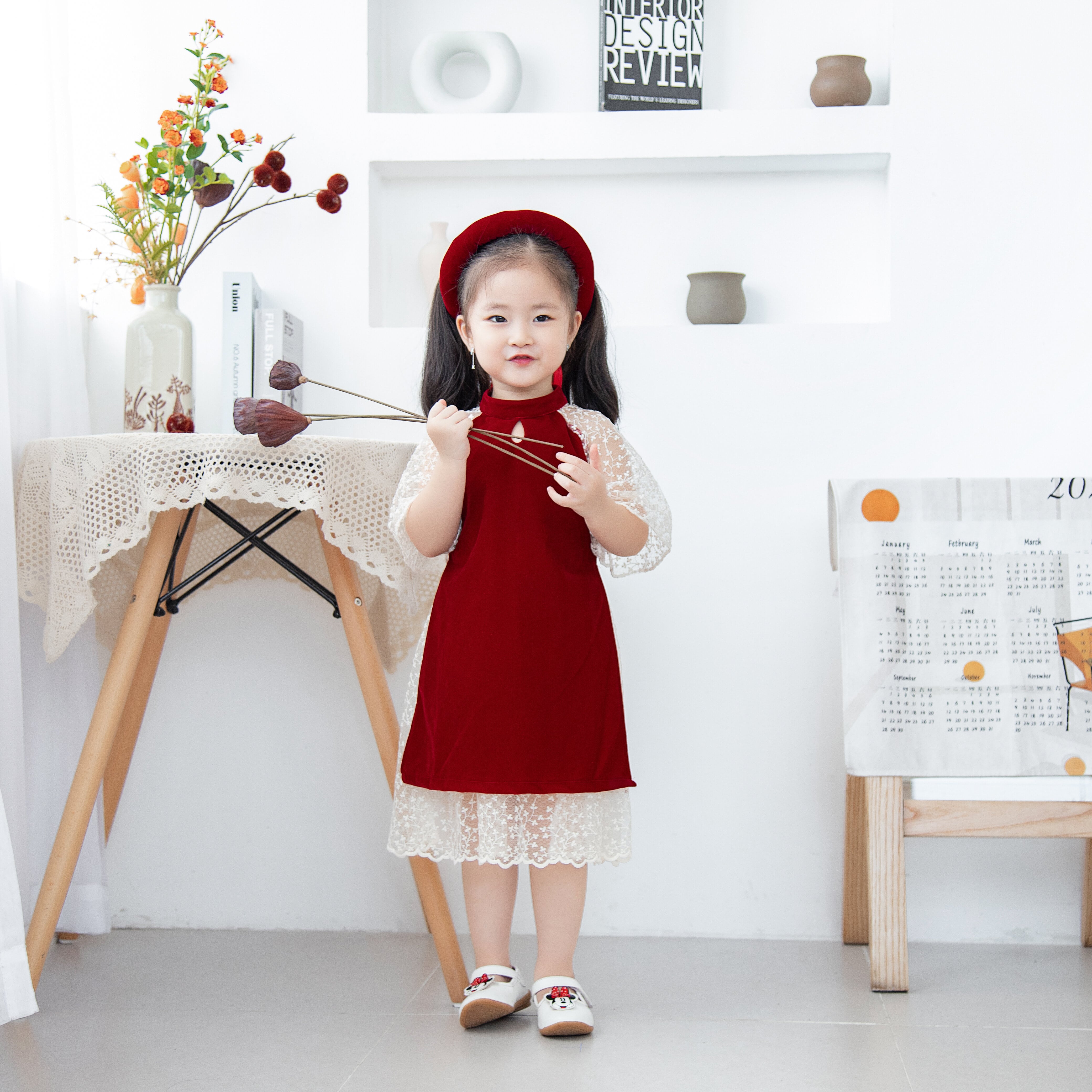 Áo dài nhung phối ren_thumbnail_1