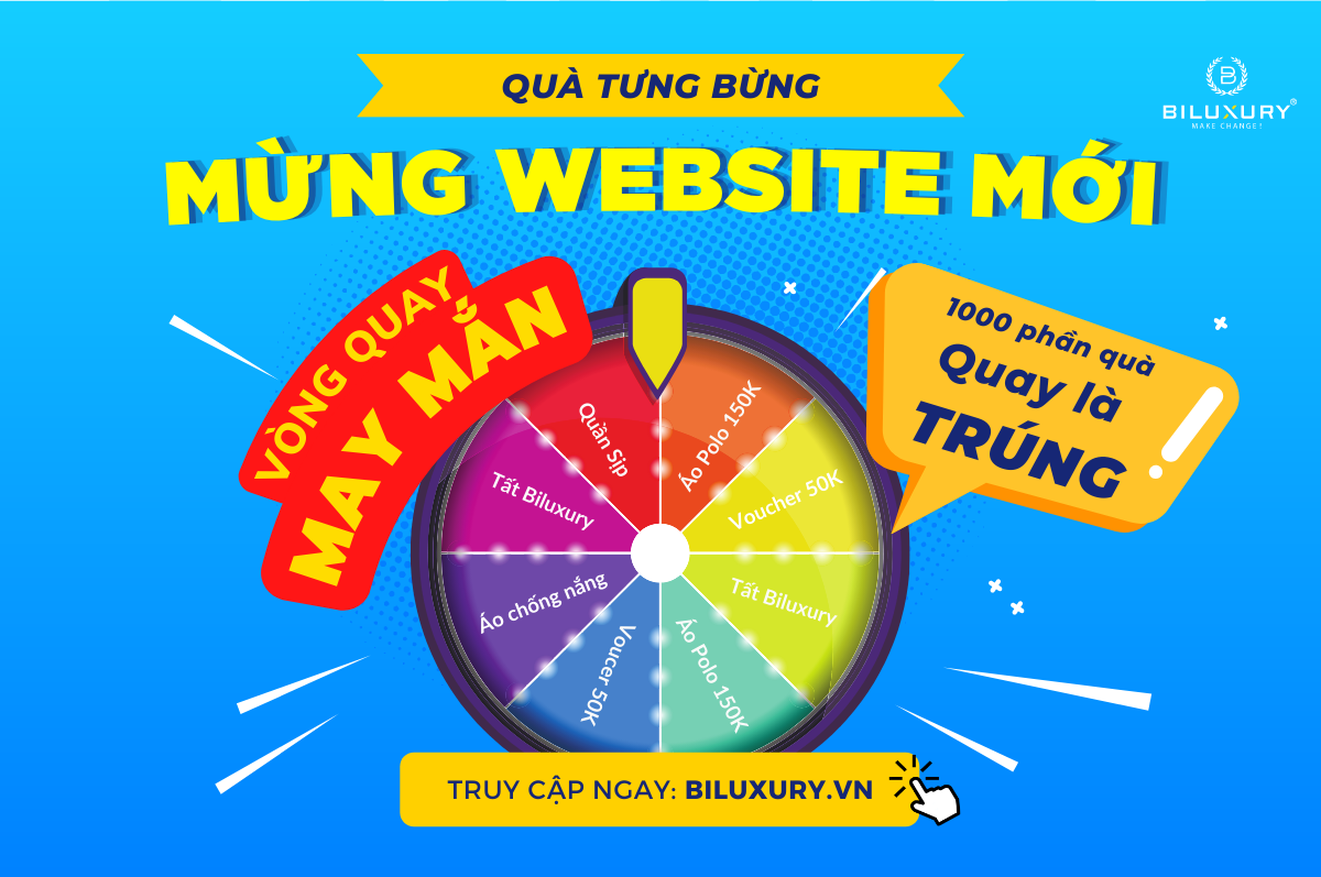 BILUXURY RA MẮT WEBSITE MỚI - ƯU ĐÃI MUA SẮM TỚI 60% - TẶNG 1000 QUÀ MIỄN PHÍ