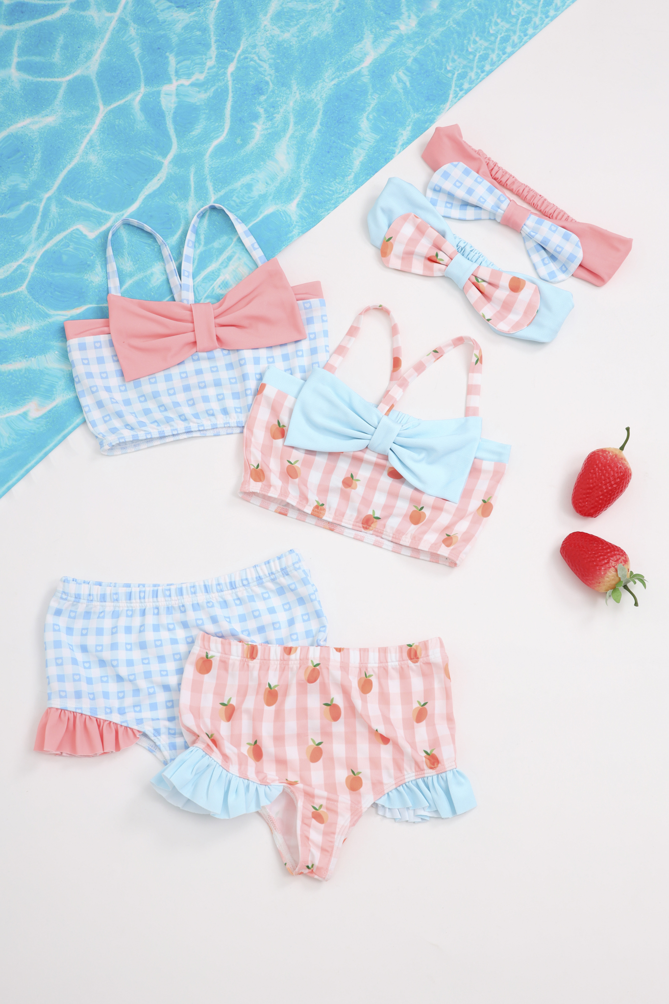 Set bơi rời bé gái kẻ trái tim phối nơ_thumbnail_1