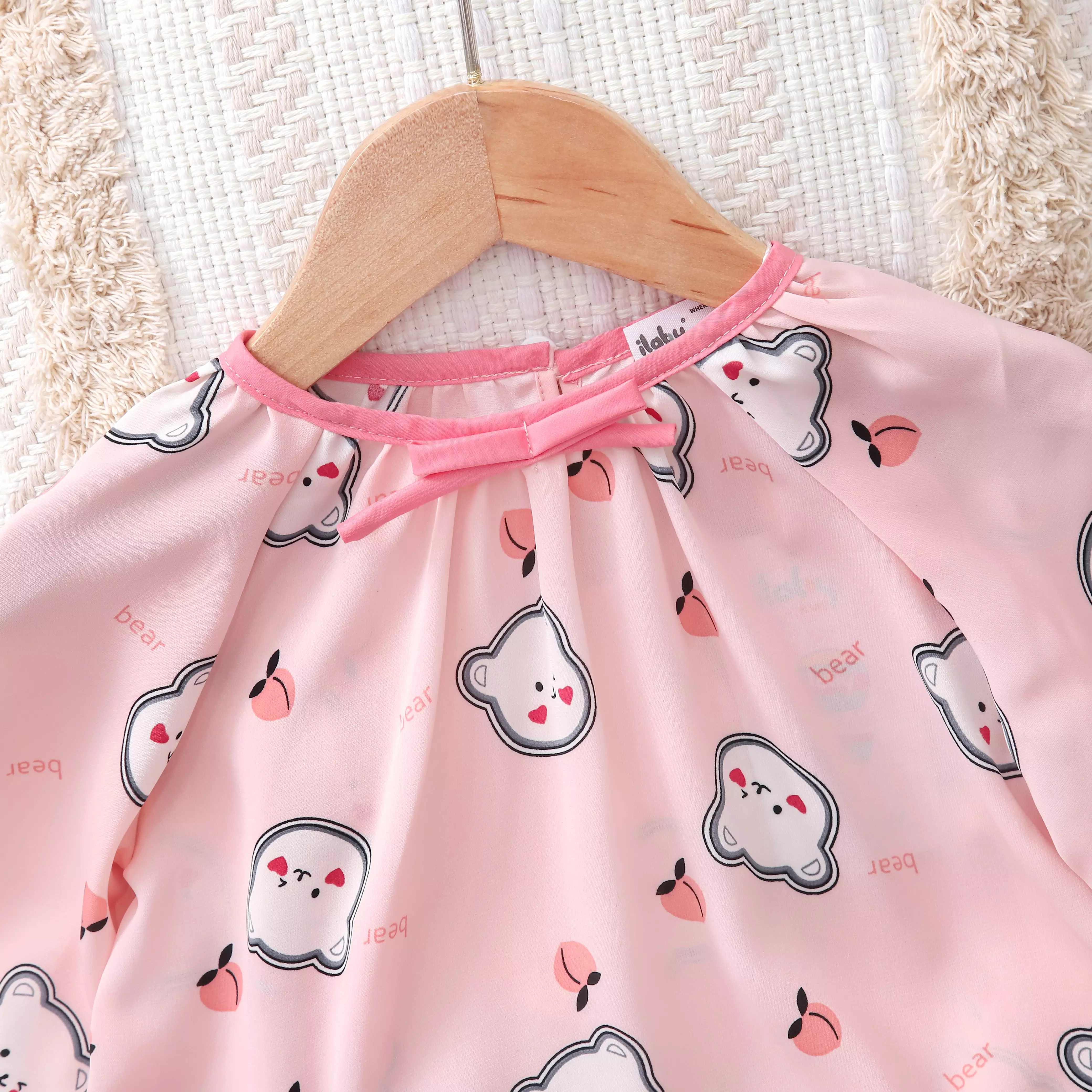 Pyjama phối viền cổ đính nơ_thumbnail_4