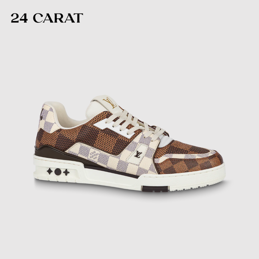 Giày Sneaker LV Trainer Damier grained calf leather
