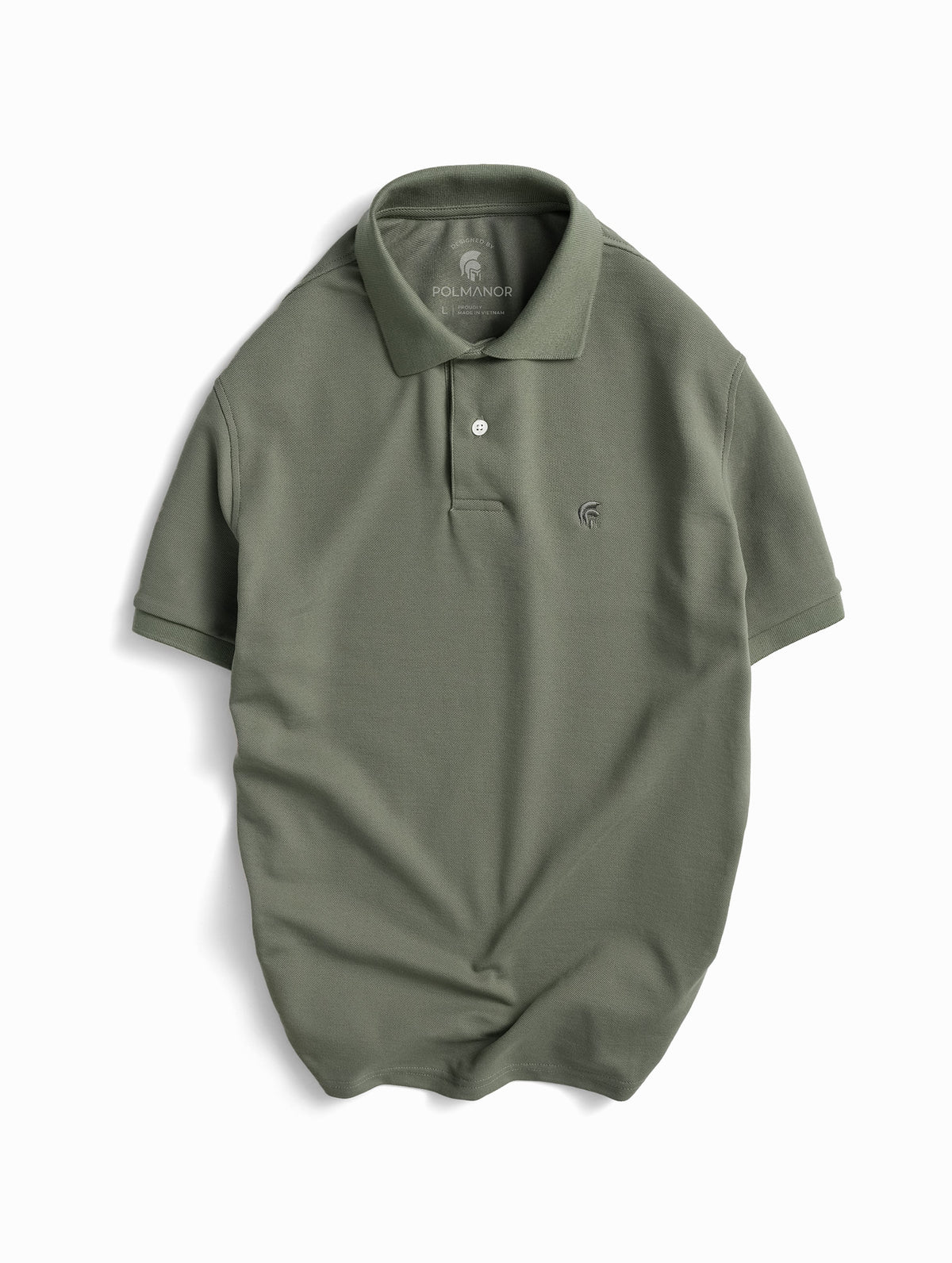 Áo Polo Nam Basicman vải CMC phom Regular Fit - Xanh nhạt / XXL