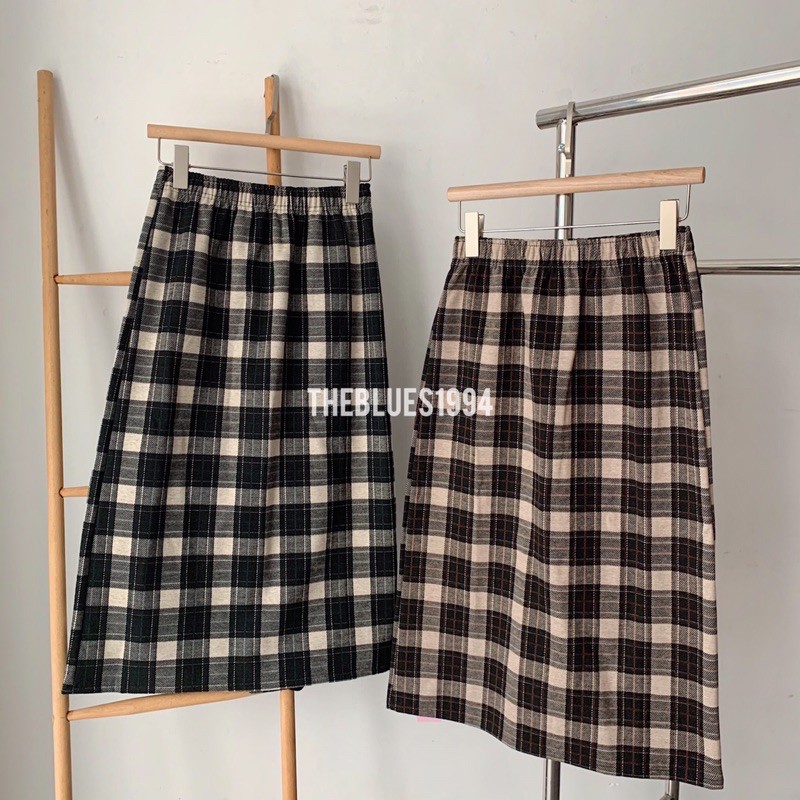 Chân Váy Caro Dáng Dài