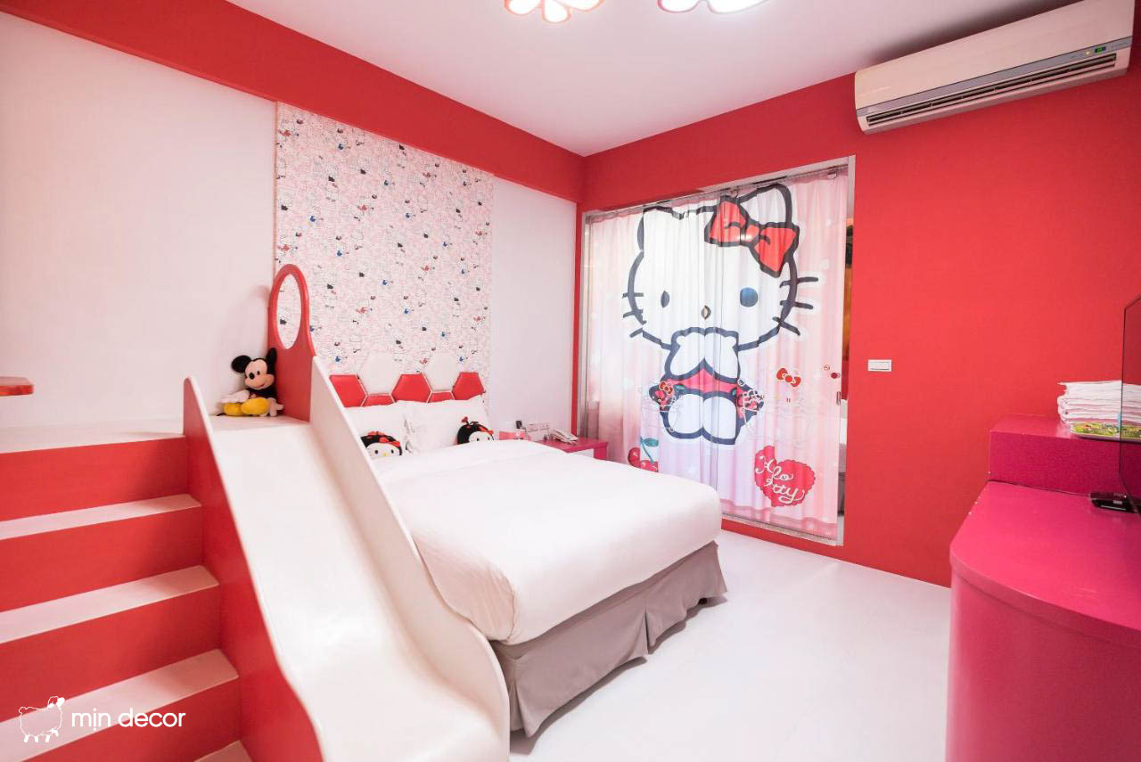 Top 20 mẫu trang trí phòng ngủ Hello Kitty cho bé gái đẹp như mơ