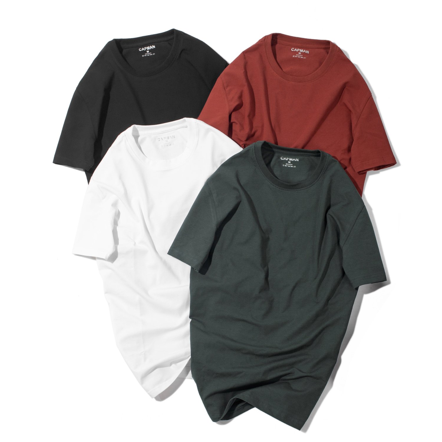 Áo thun cổ tròn basic Capman