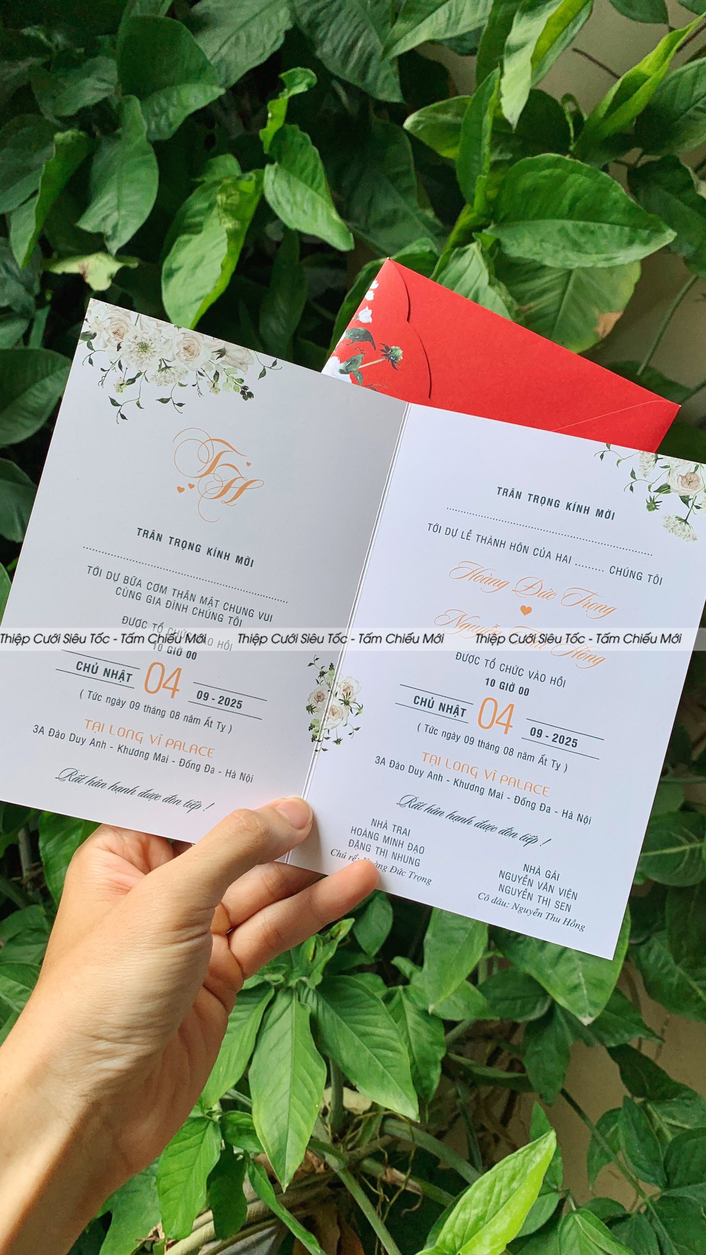 Thiệp gập classic - HD255