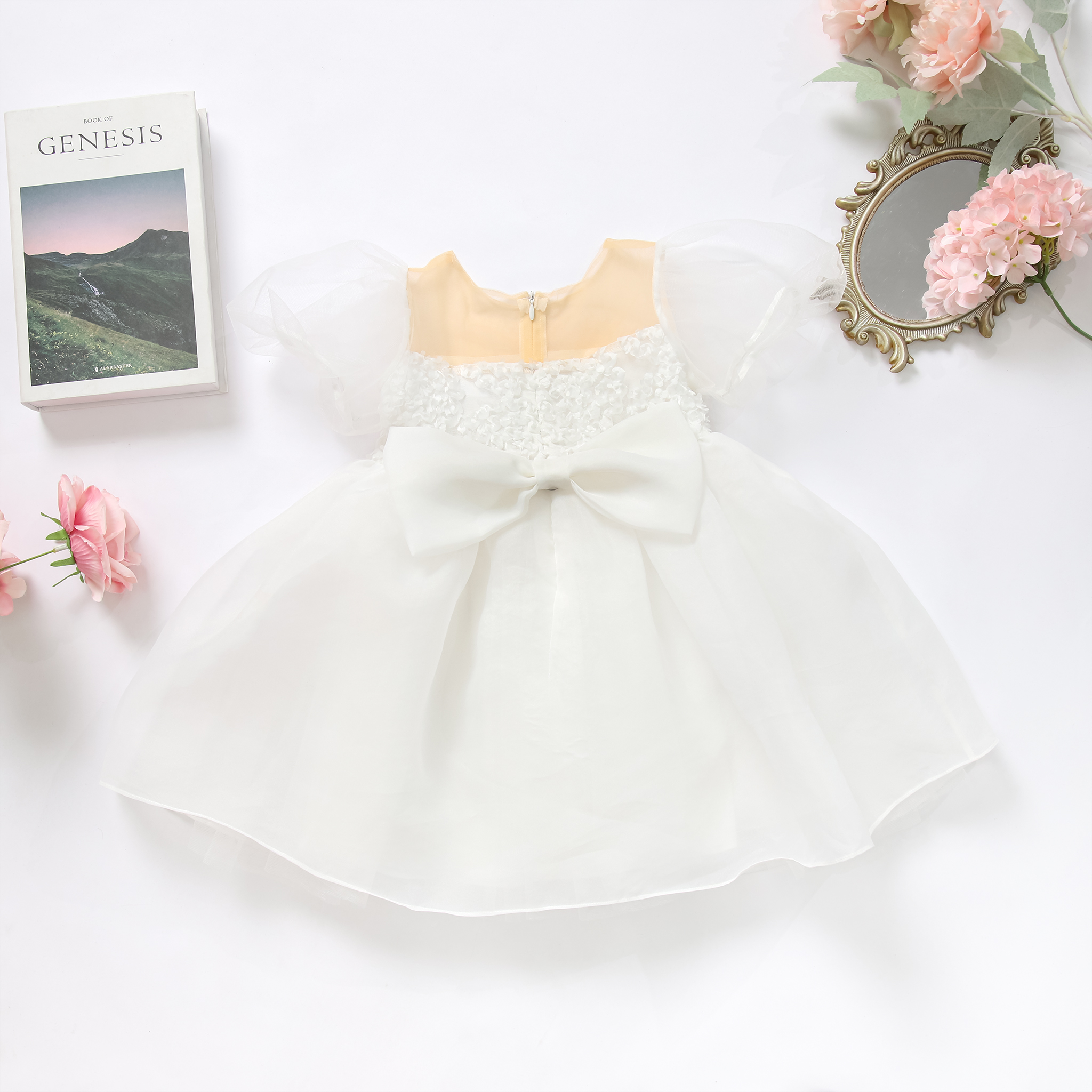 Váy xòe phối ngực nơ lưng_thumbnail_4