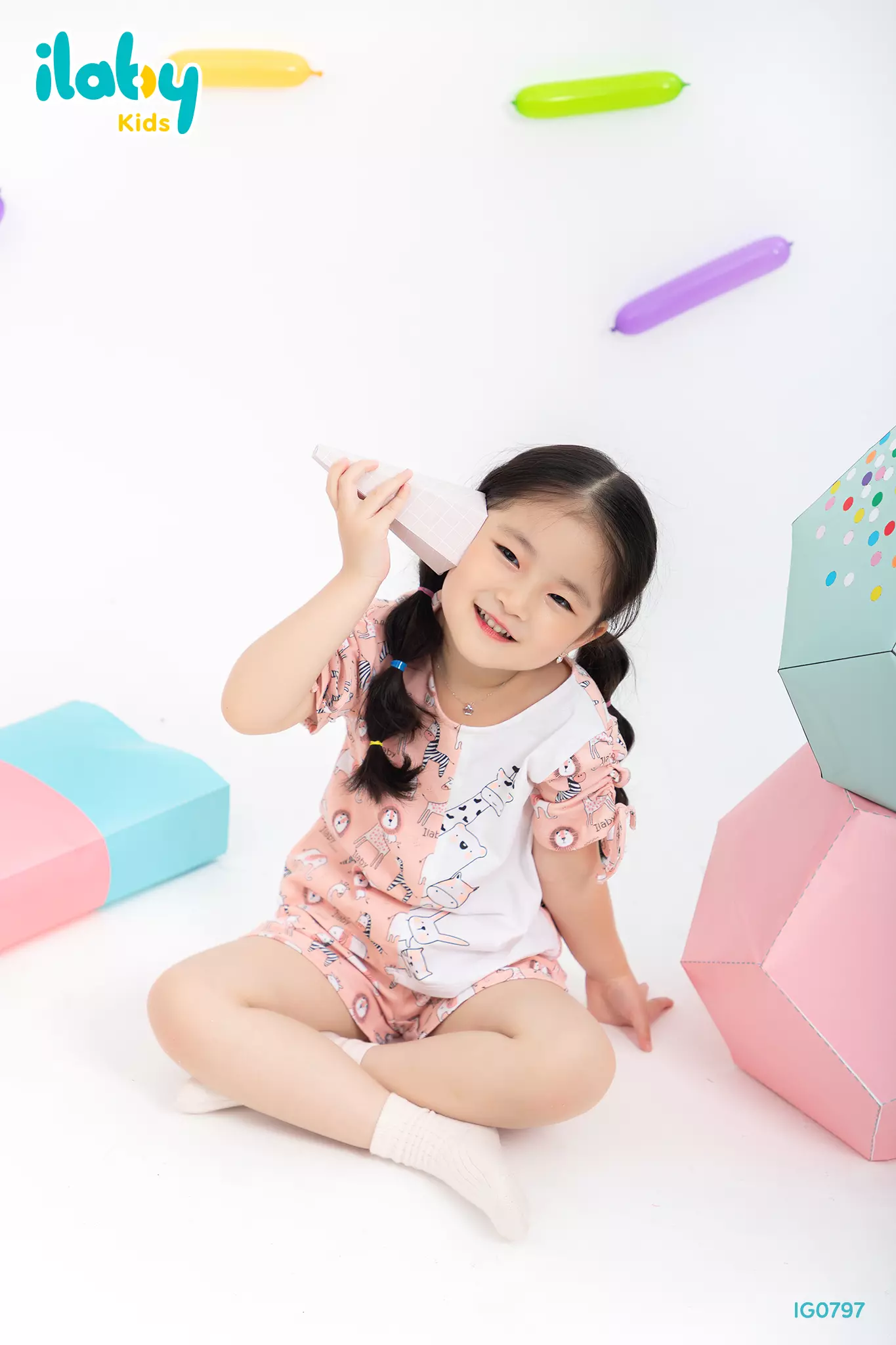 Bộ thun bé gái in sở thú_thumbnail_1