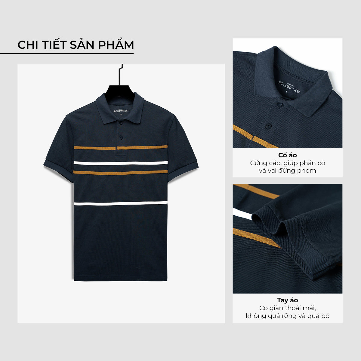 Áo Polo Nam Naga với thông tin chi tiết