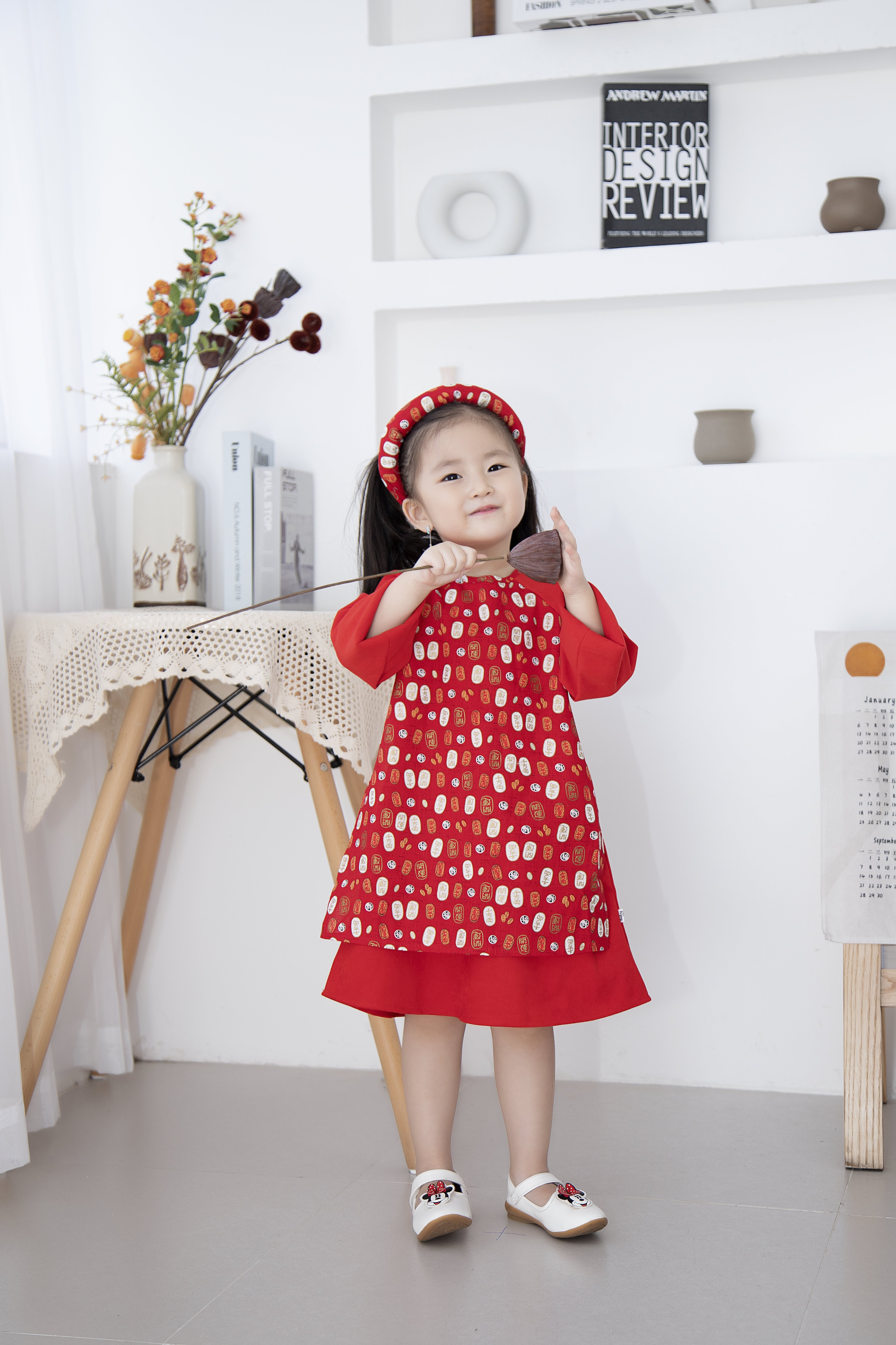 Áo dài đỏ Tết kèm mấn_thumbnail_2