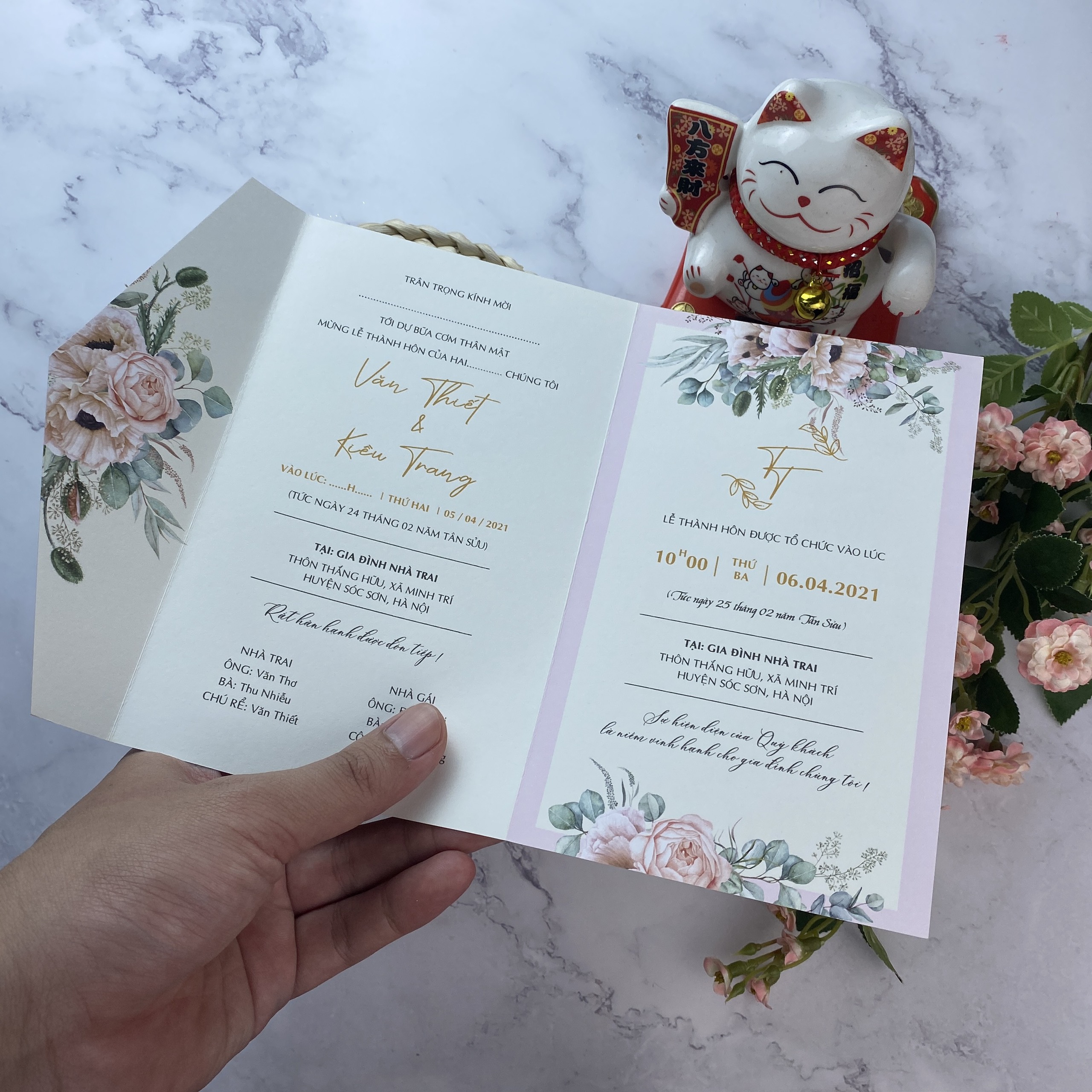 Thiệp gập classic - BB106