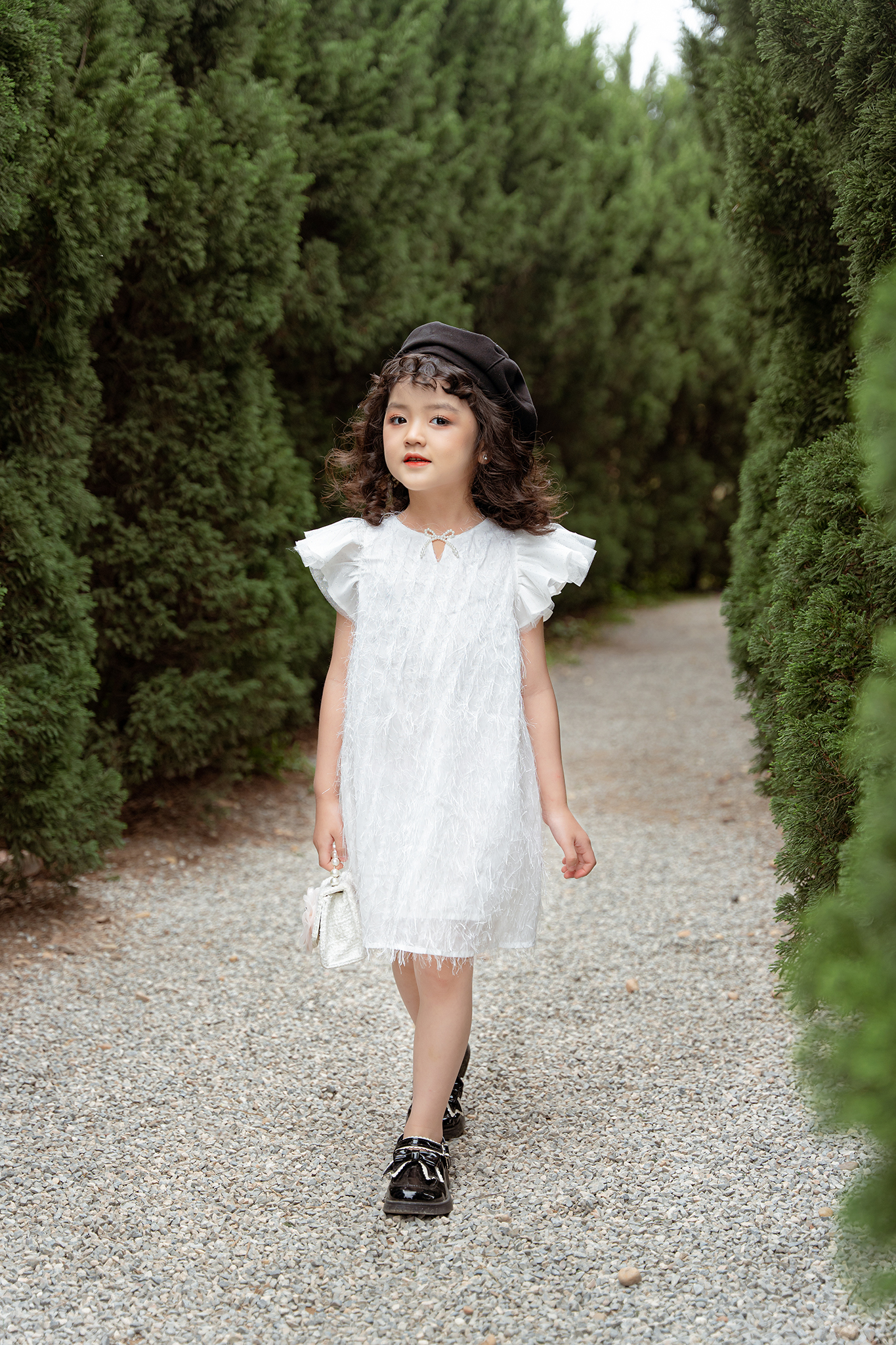 Váy suông tay phối lưới nhiều tầng_thumbnail_0