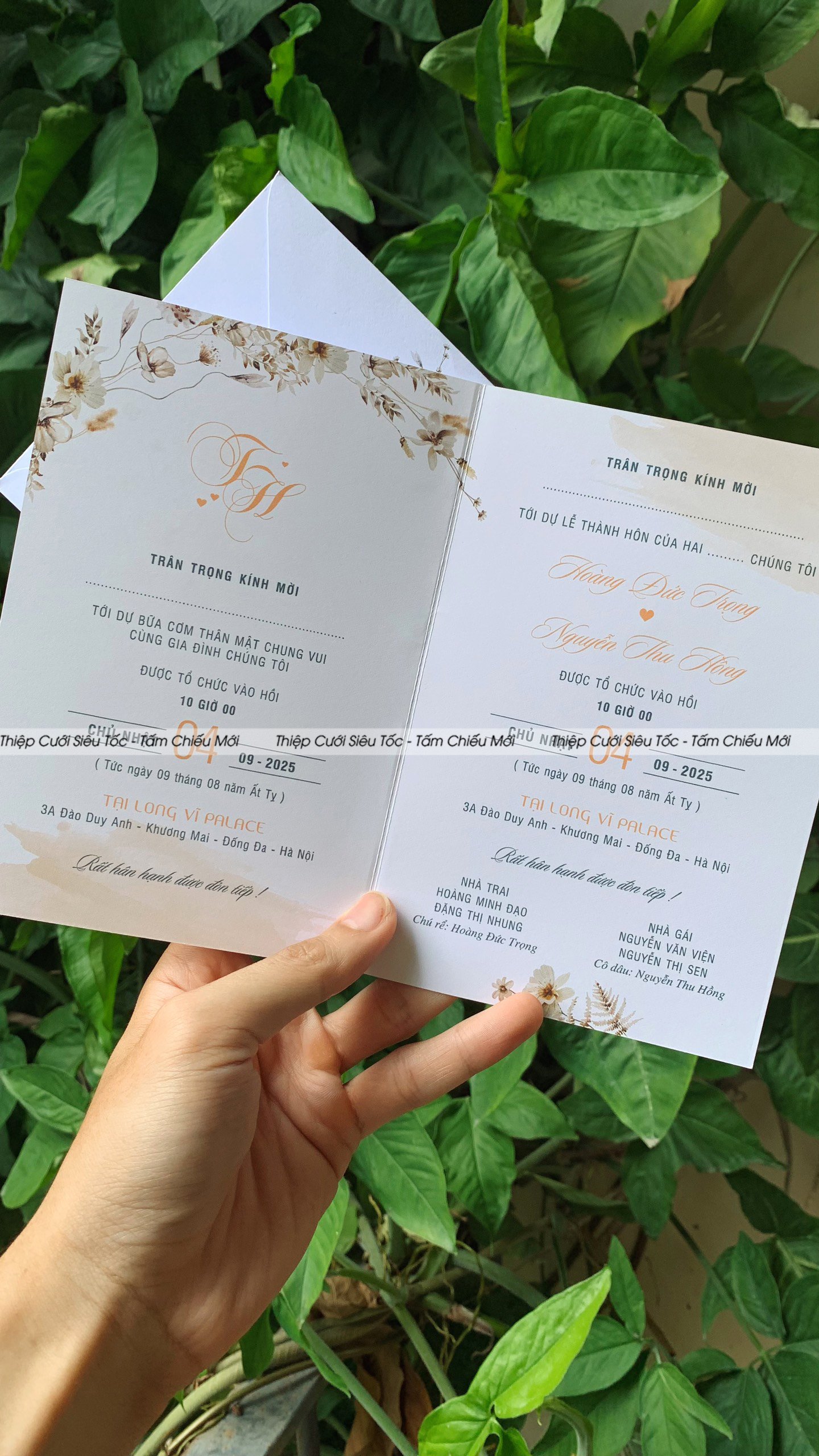 Thiệp gập classic - HD260