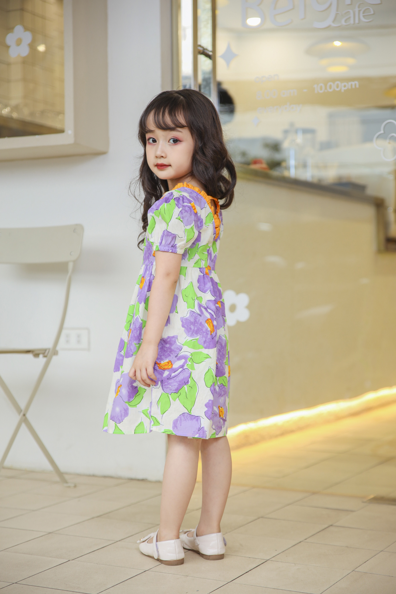 Váy cổ vuông phối bèo nổi_thumbnail_3