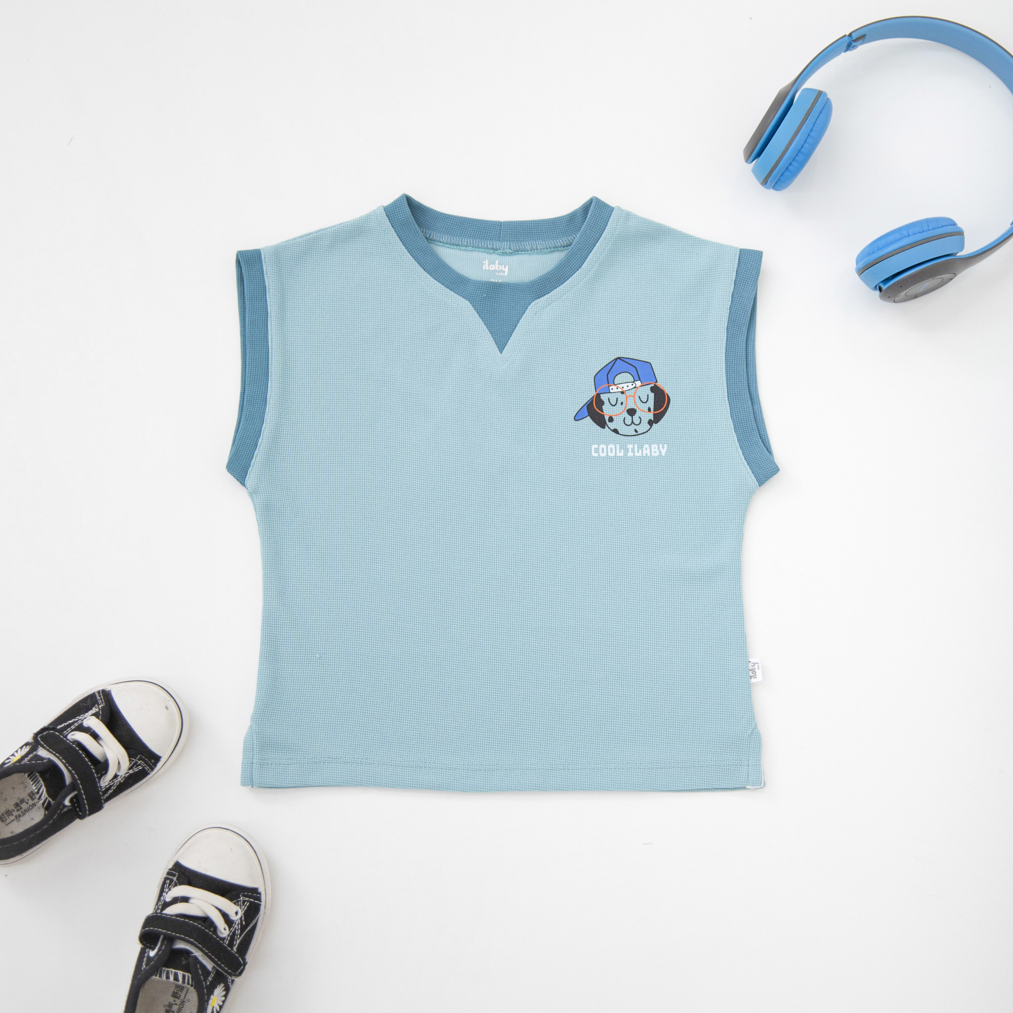 Áo thun tổ ong sát nách phối màu_thumbnail_8