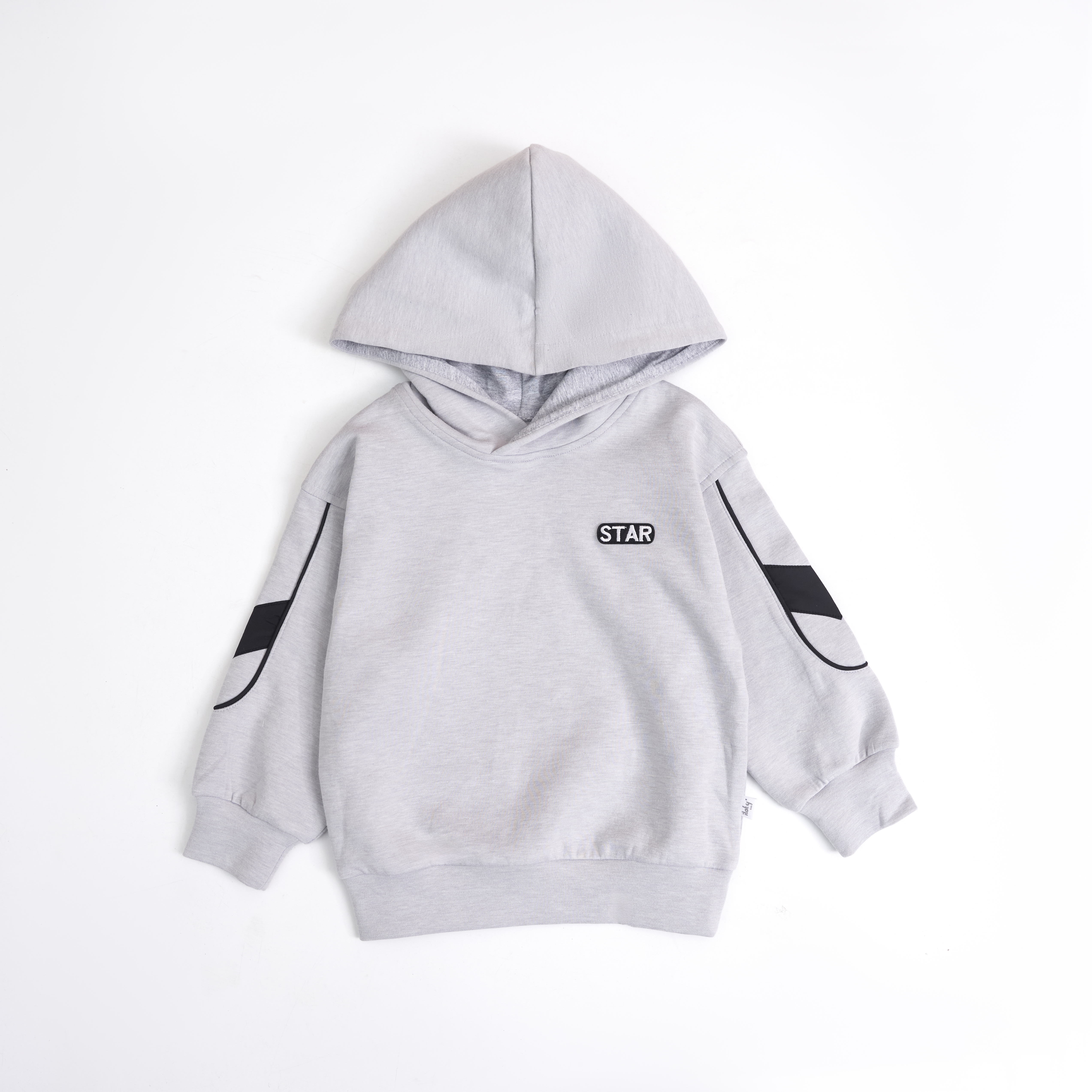 Áo nỉ phối vải gió trang trí tay_thumbnail_2