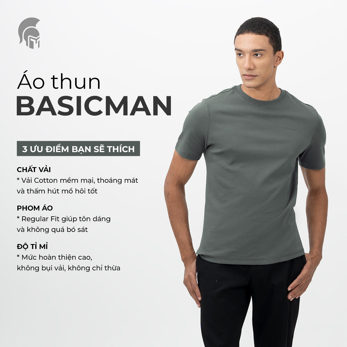 Áo Thun Nam Basicman với thông tin chi tiết