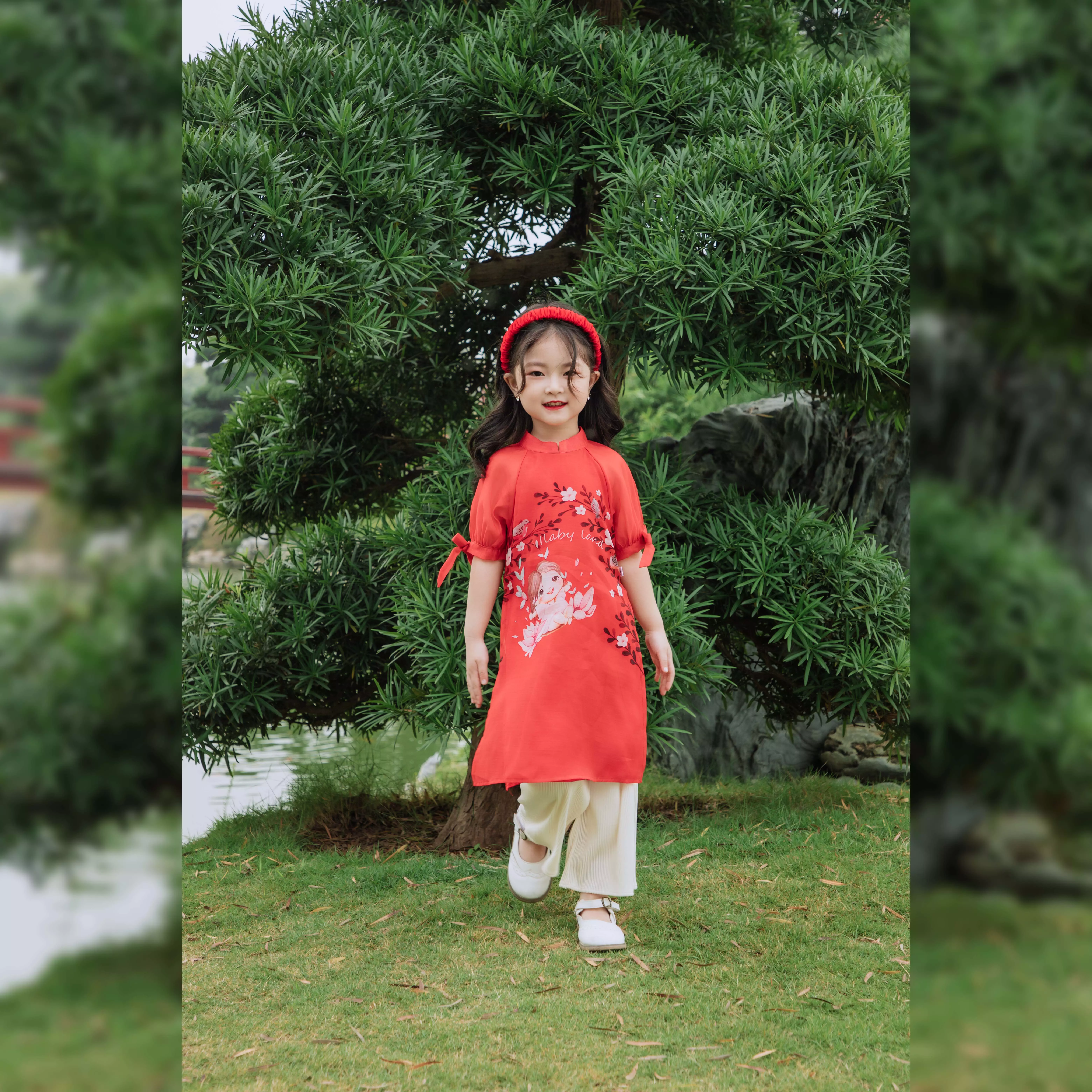 Áo dài đỏ Ilaby land_thumbnail_3