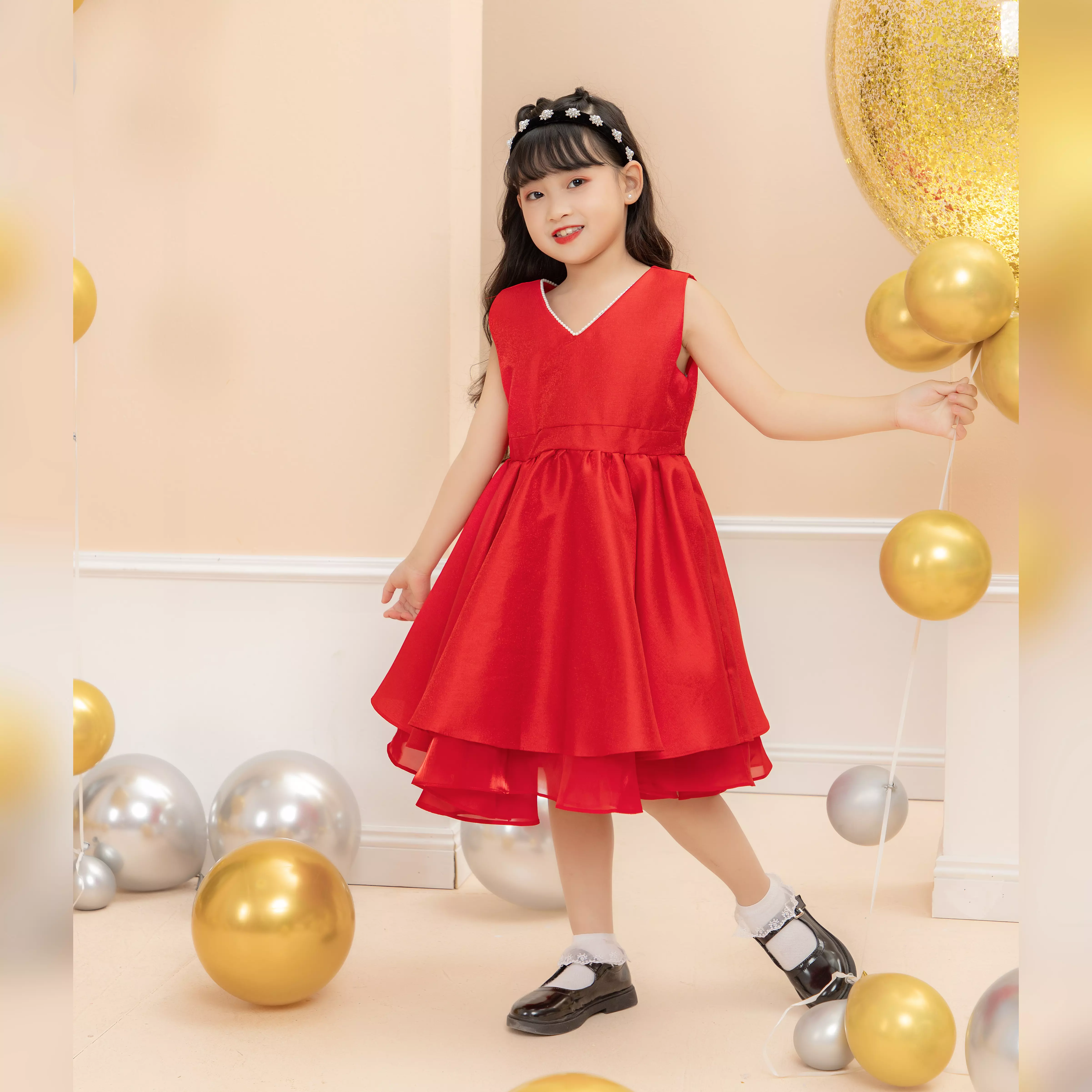 Váy tafta cổ tim sát nách_thumbnail_2