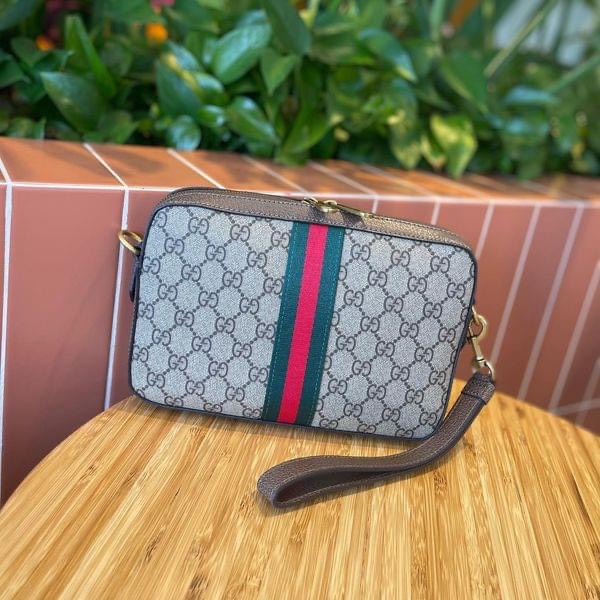 Túi đeo chéo Gucci Ophidia GG Shoulder Bag Brown leather_thumbnail_4