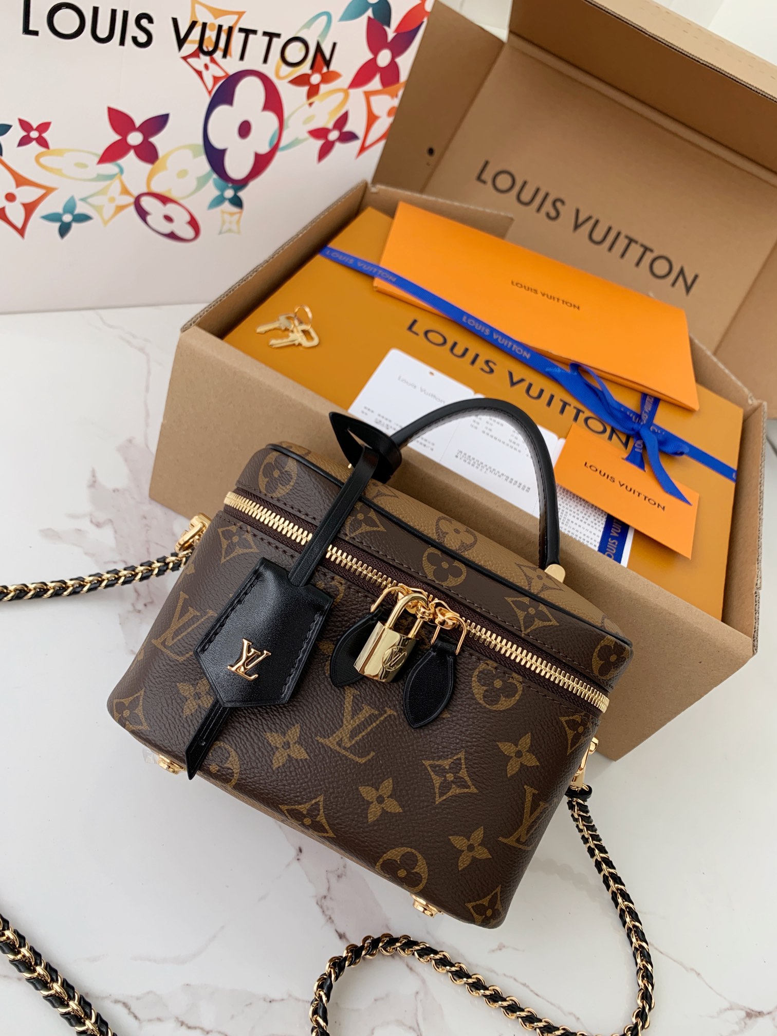 Túi xách, túi đeo chéo LV Vanity PM Like Auth_thumbnail_2