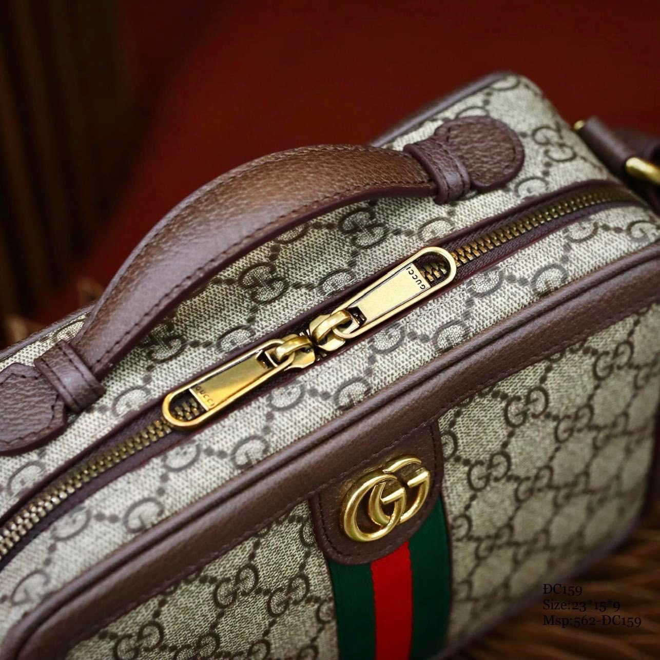 Túi đeo chéo Gucci Ophidia Small Shoulder Bag Brown leather_thumbnail_3