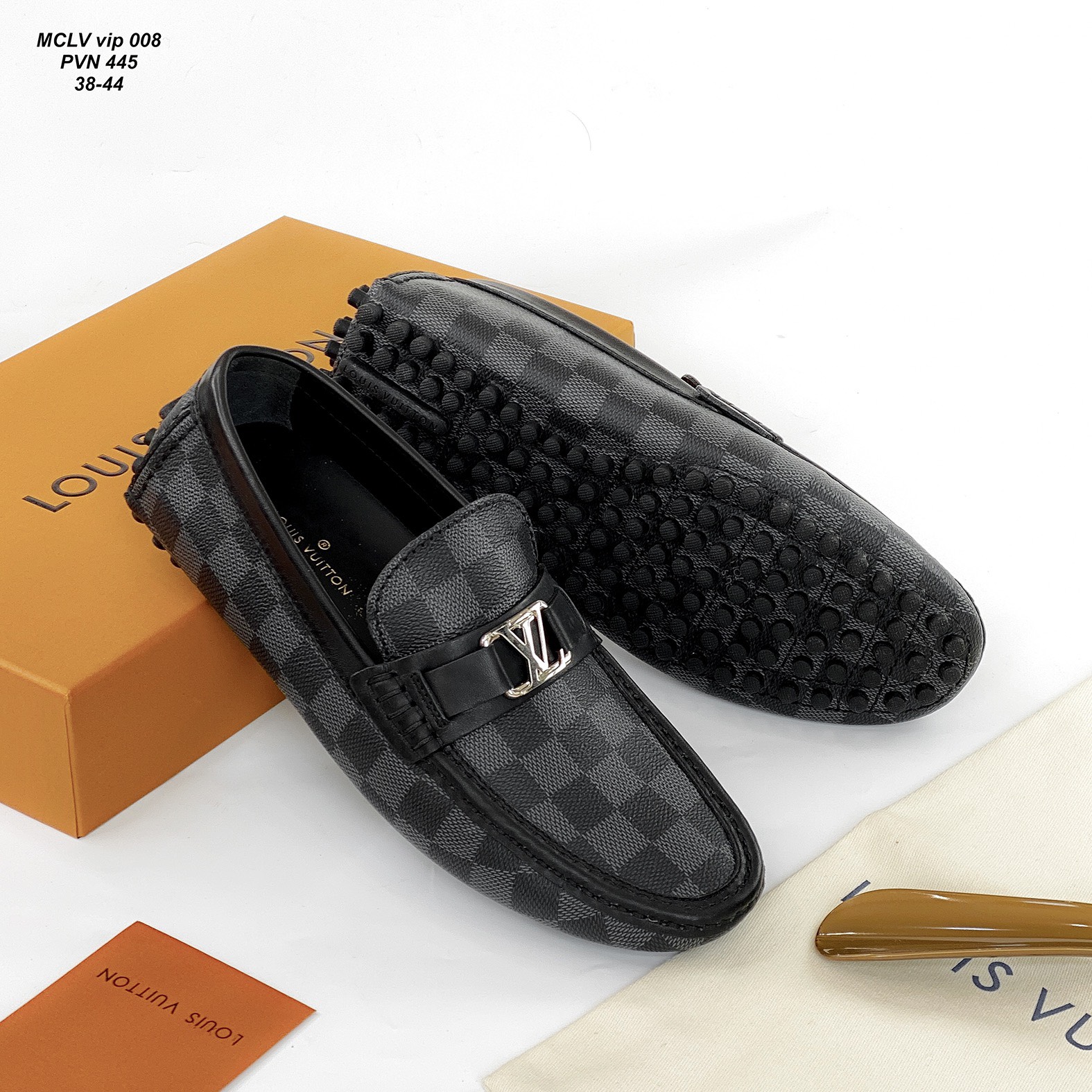 Giày lười Moca nam LV damier Hockenheim Mocassin_thumbnail_3