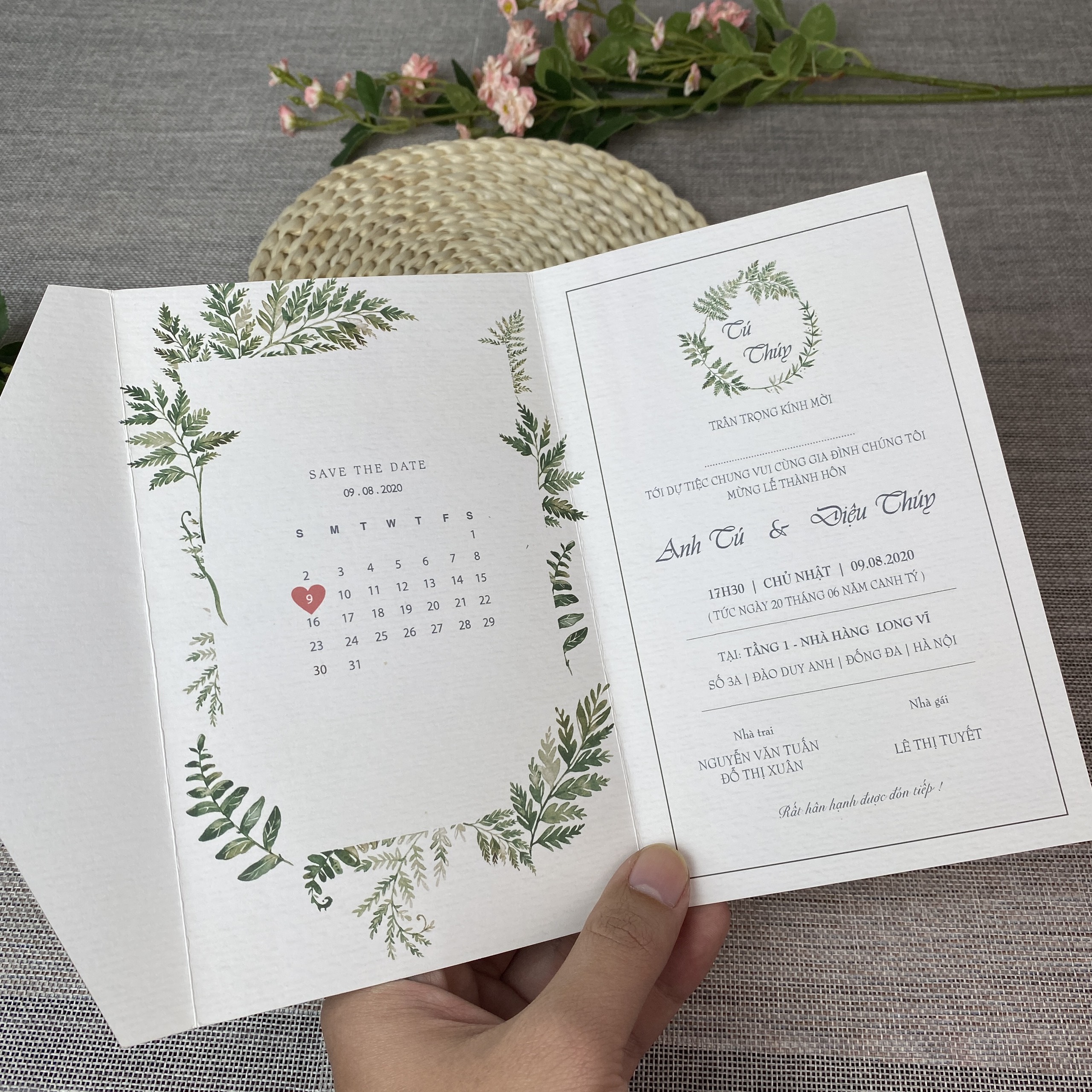 Thiệp gập classic - BB88