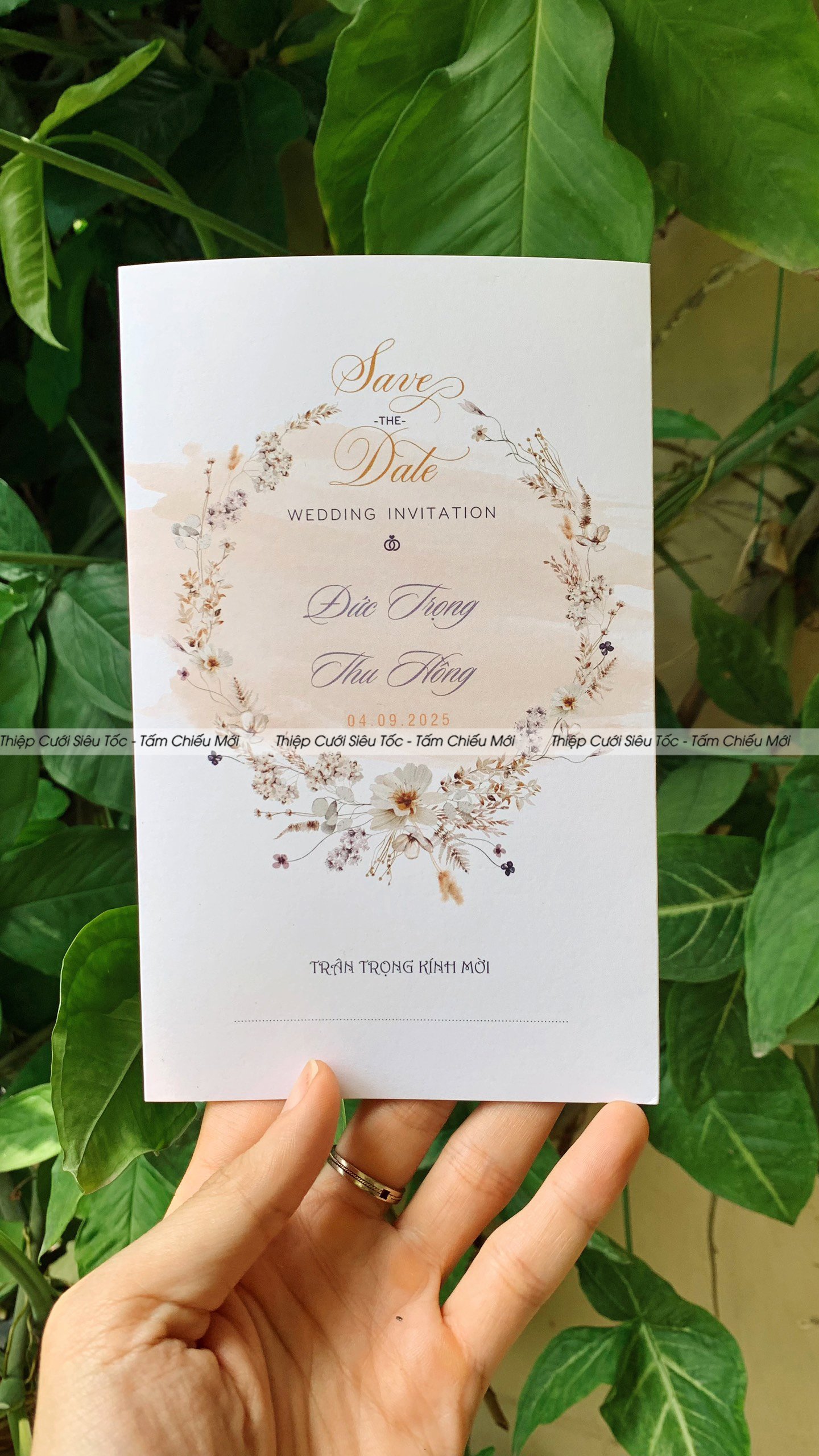 Thiệp gập classic - HD261