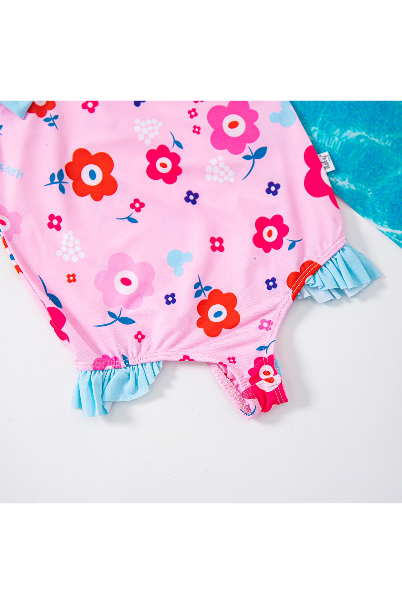 Bikini liền hoa tiết phối nơ ngực_thumbnail_4