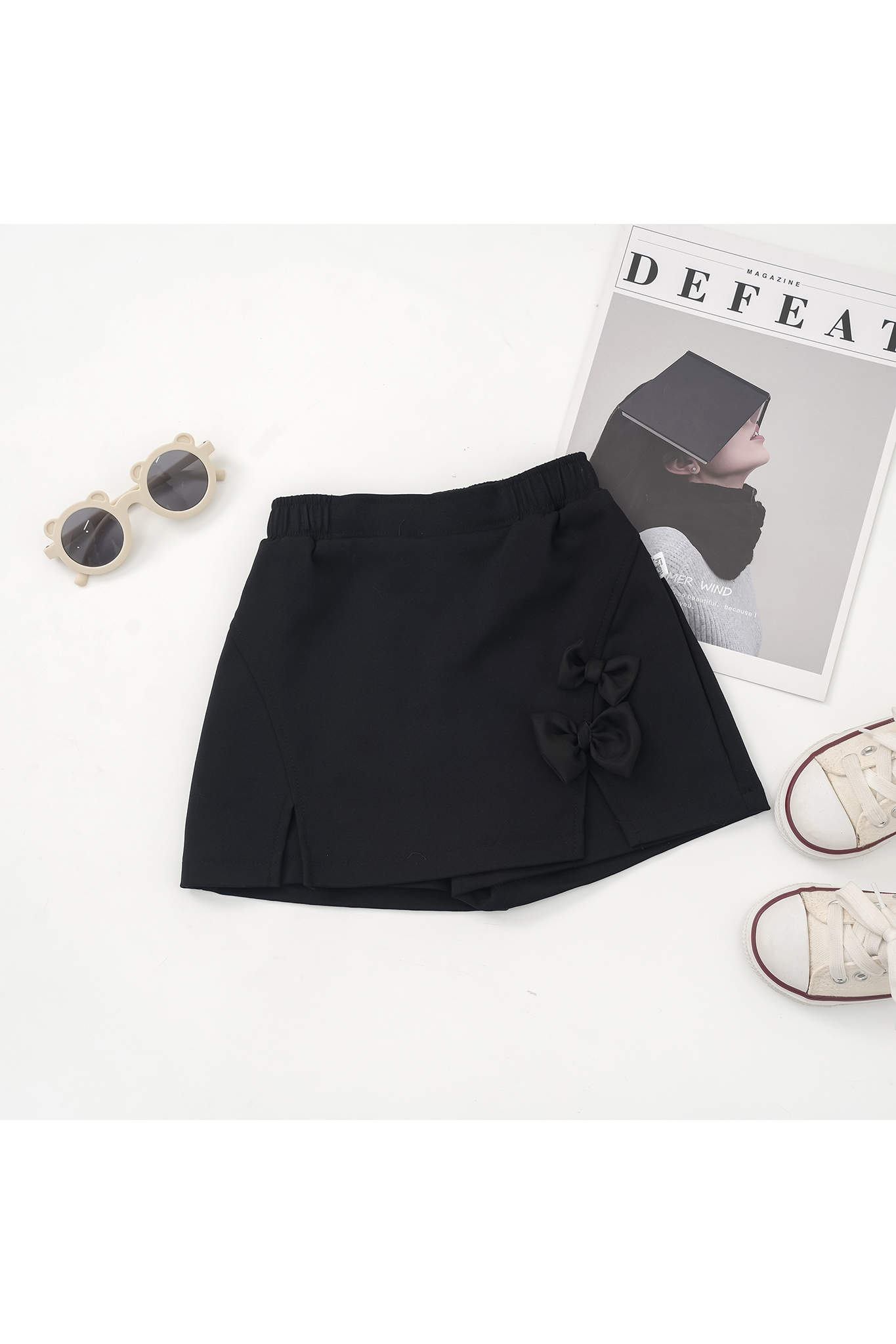 Quần váy xẻ phối nơ_thumbnail_1