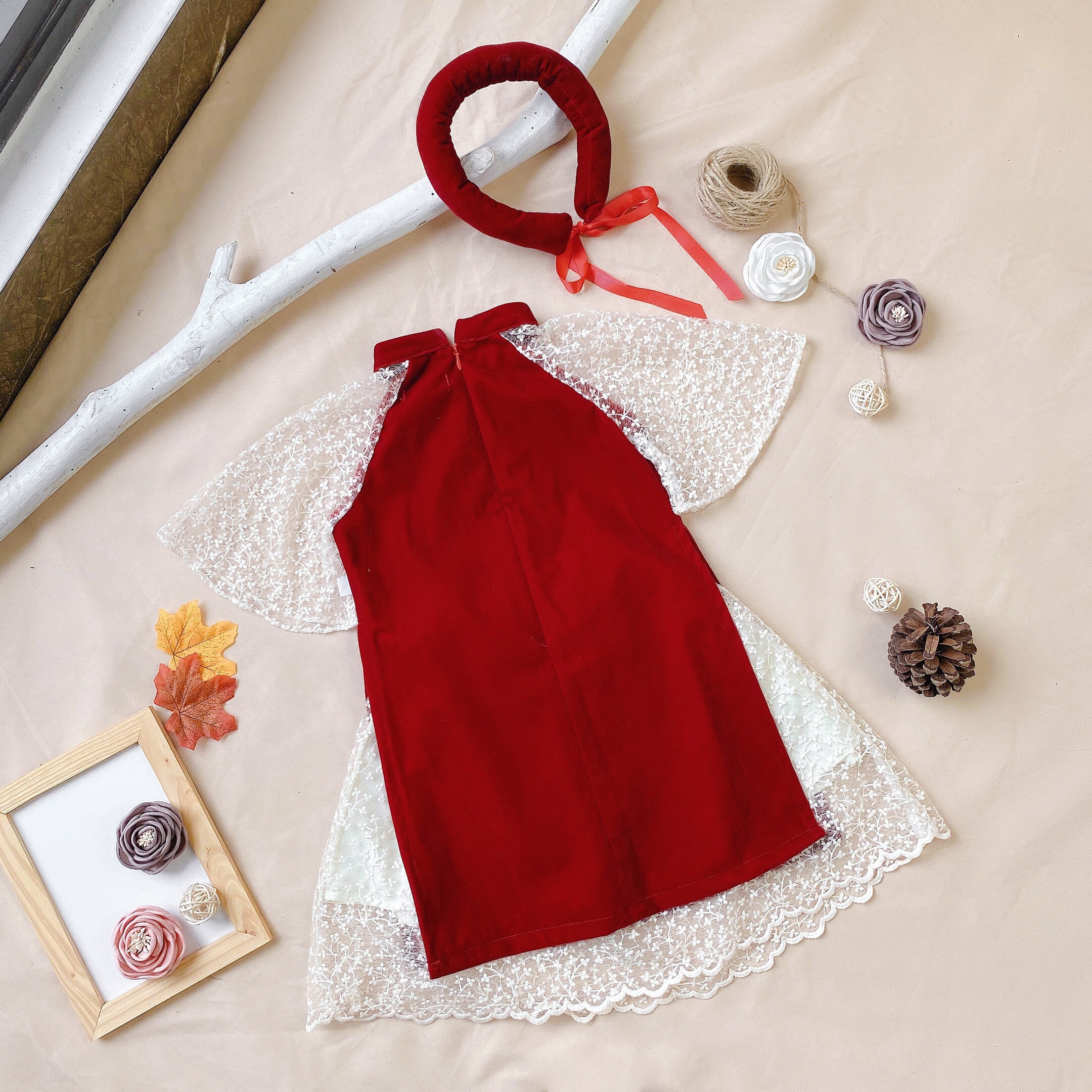 Áo dài nhung phối ren_thumbnail_9